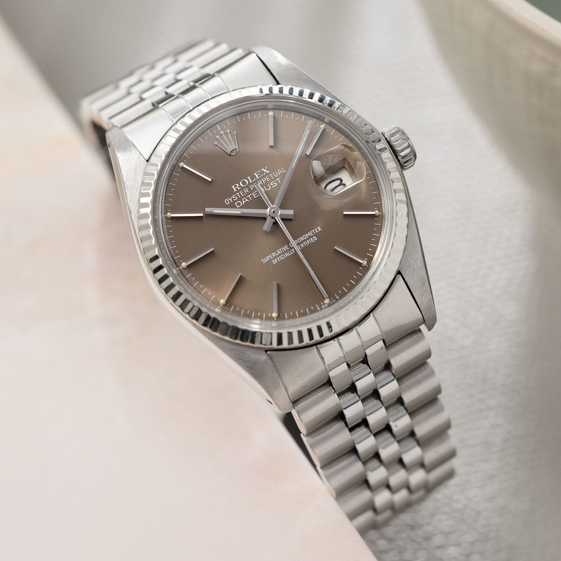 Rolex Datejust 16014 Taupe Dial