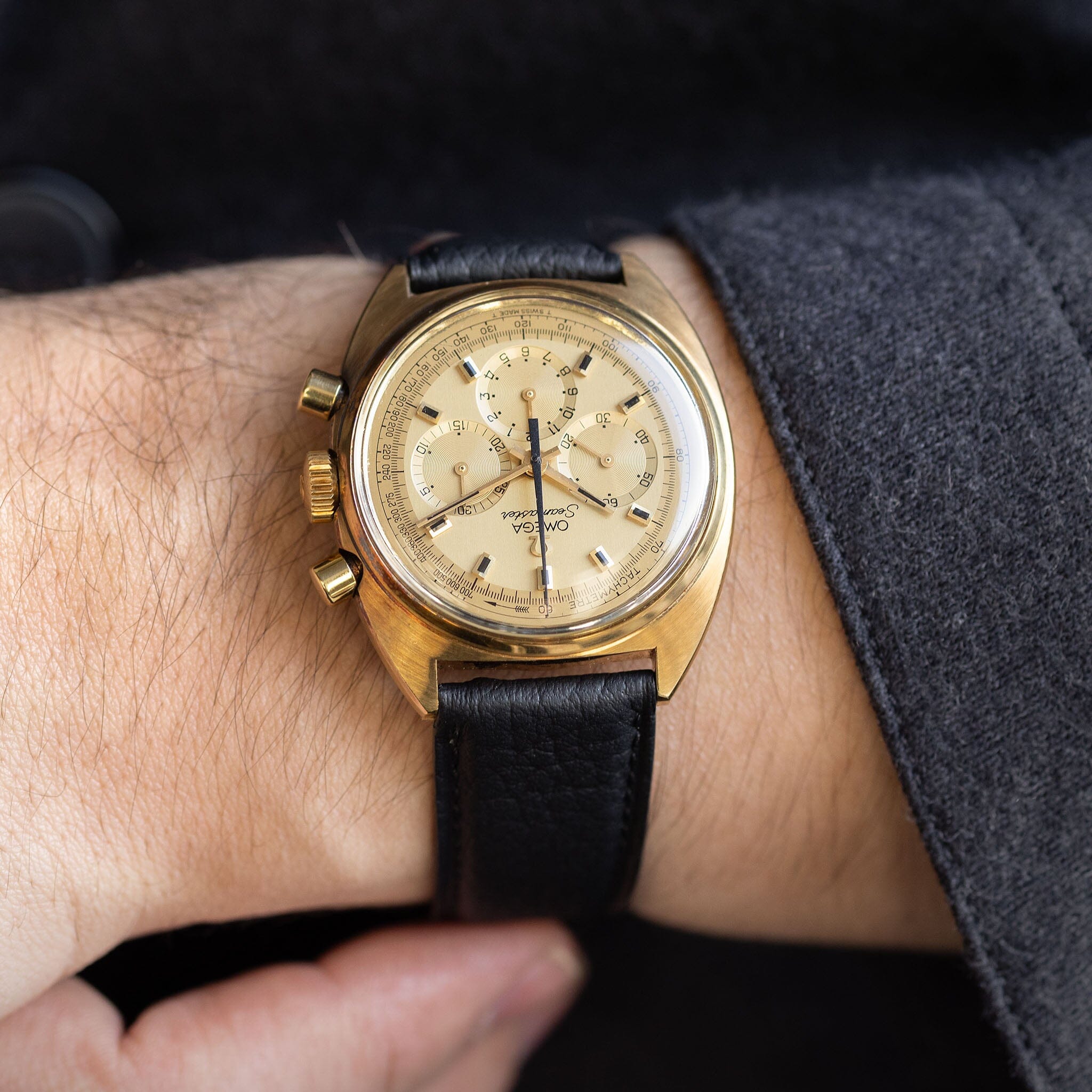 Omega Seamaster Chronograph 145.016 18kt Yellow Gold