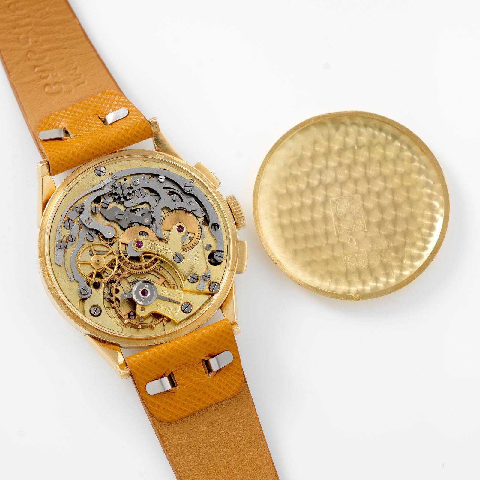 Universal Geneve Compur Chronograph 18kt Gold Ref 12430