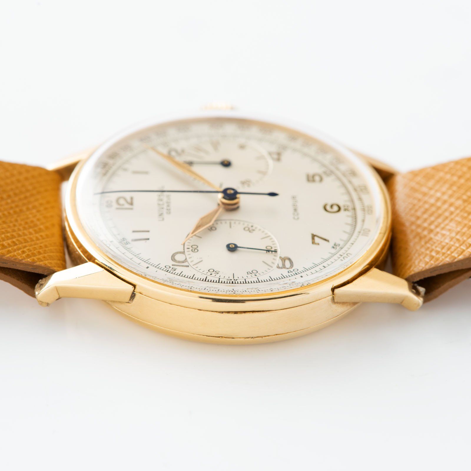 Universal Geneve Compur Chronograph 18kt Gold Ref 12430