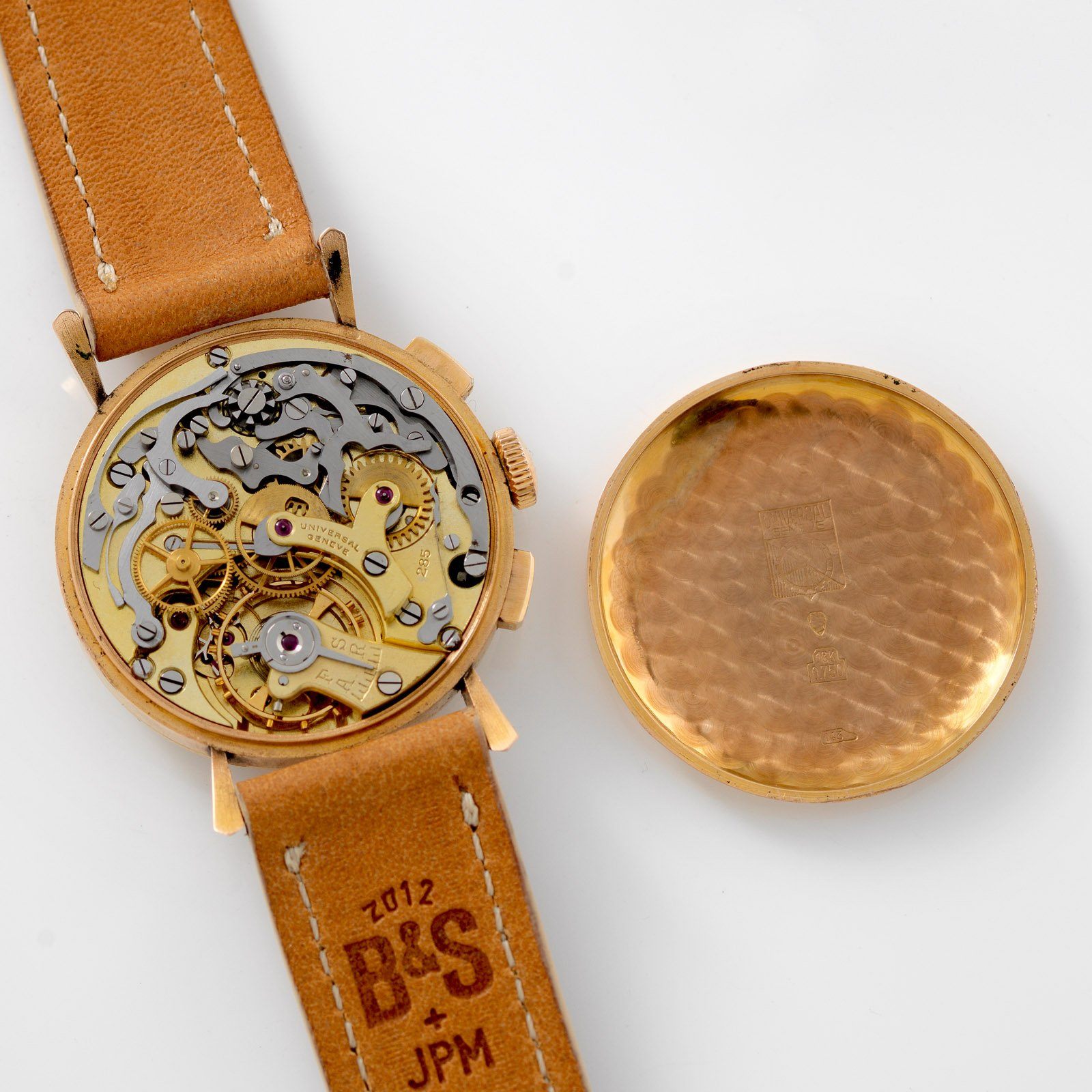 Universal Geneve Chronograph Tri Compax 18kt Rose Gold