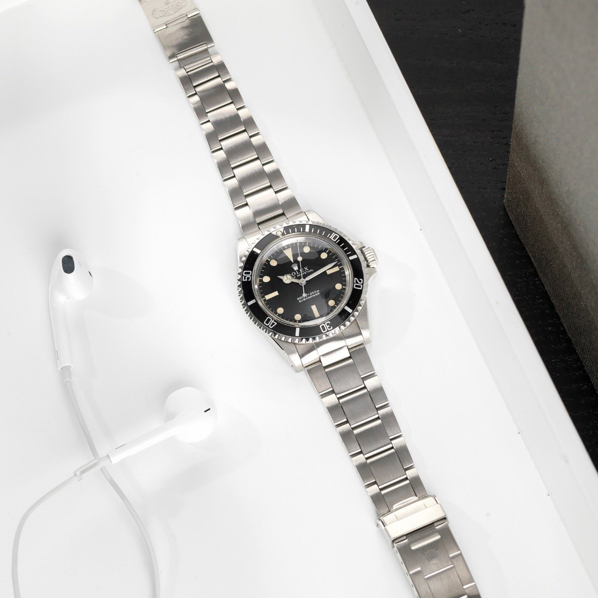 Rolex 5513 Submariner Non - Serif Dial 1968