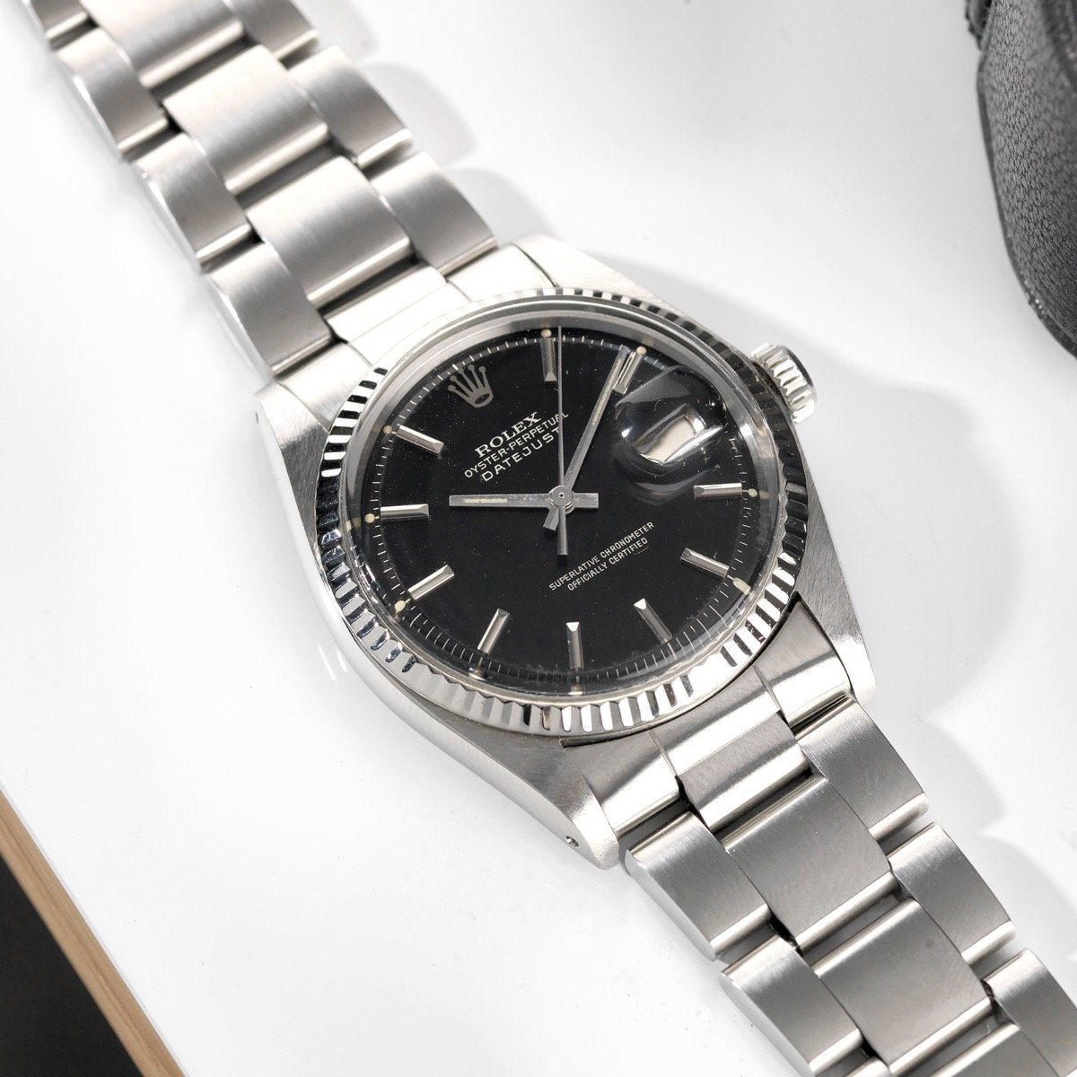 Rolex Datejust Gloss Gilt Vertical Brush Tropical Dial