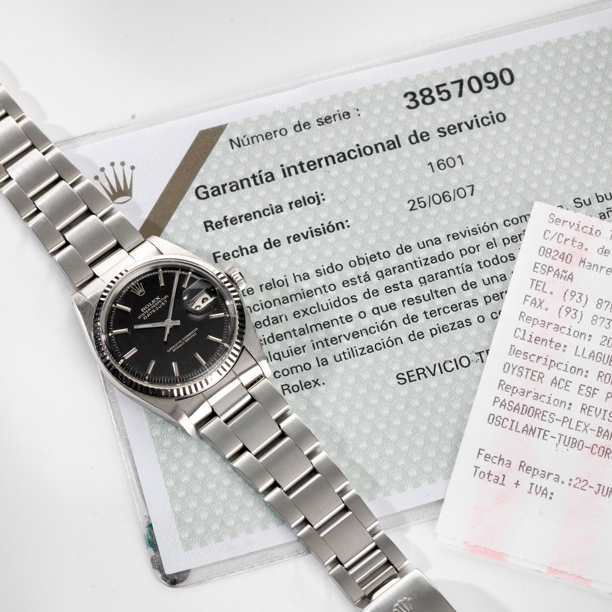 Rolex Datejust Gloss Gilt Vertical Brush Tropical Dial