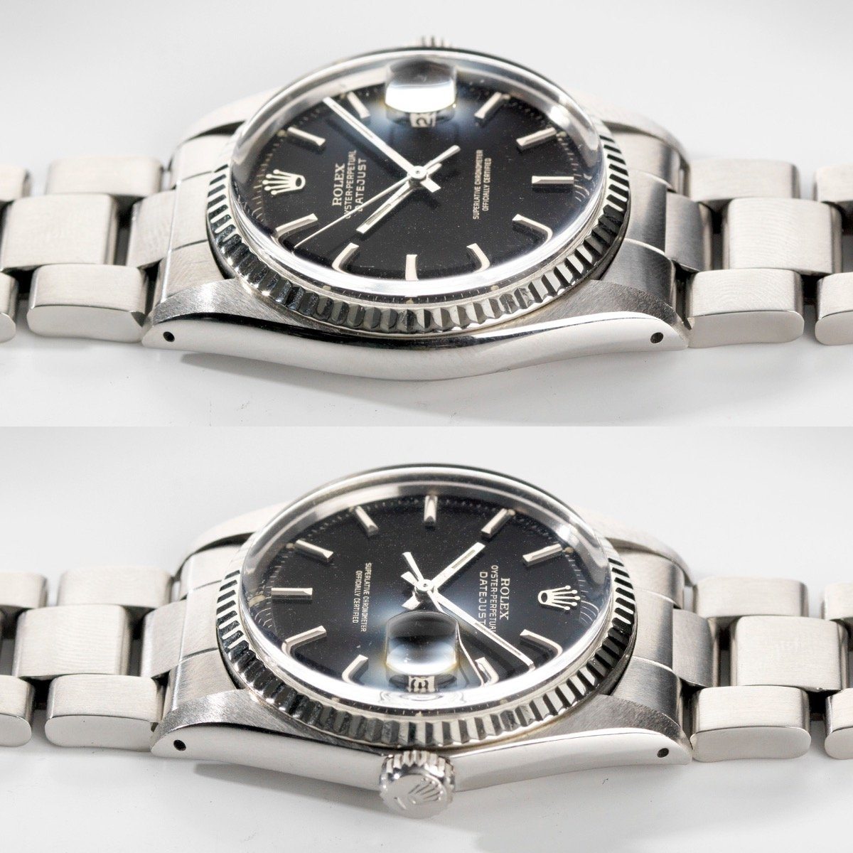 Rolex Datejust Gloss Gilt Vertical Brush Tropical Dial