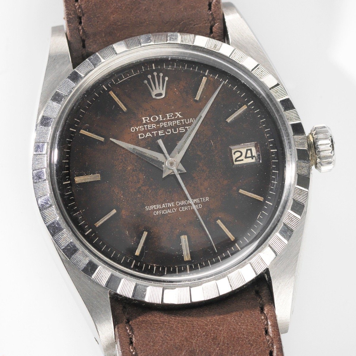 Rolex 6605 Datejust Tropical Gilt Dial 1957