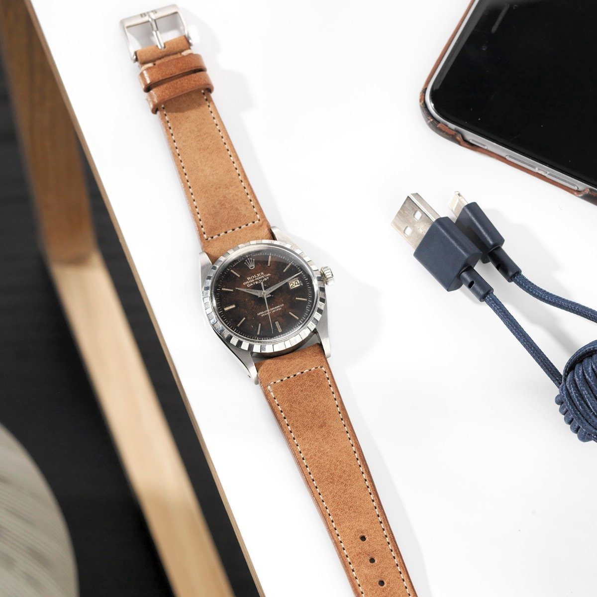 Rolex 6605 Datejust Tropical Gilt Dial 1957