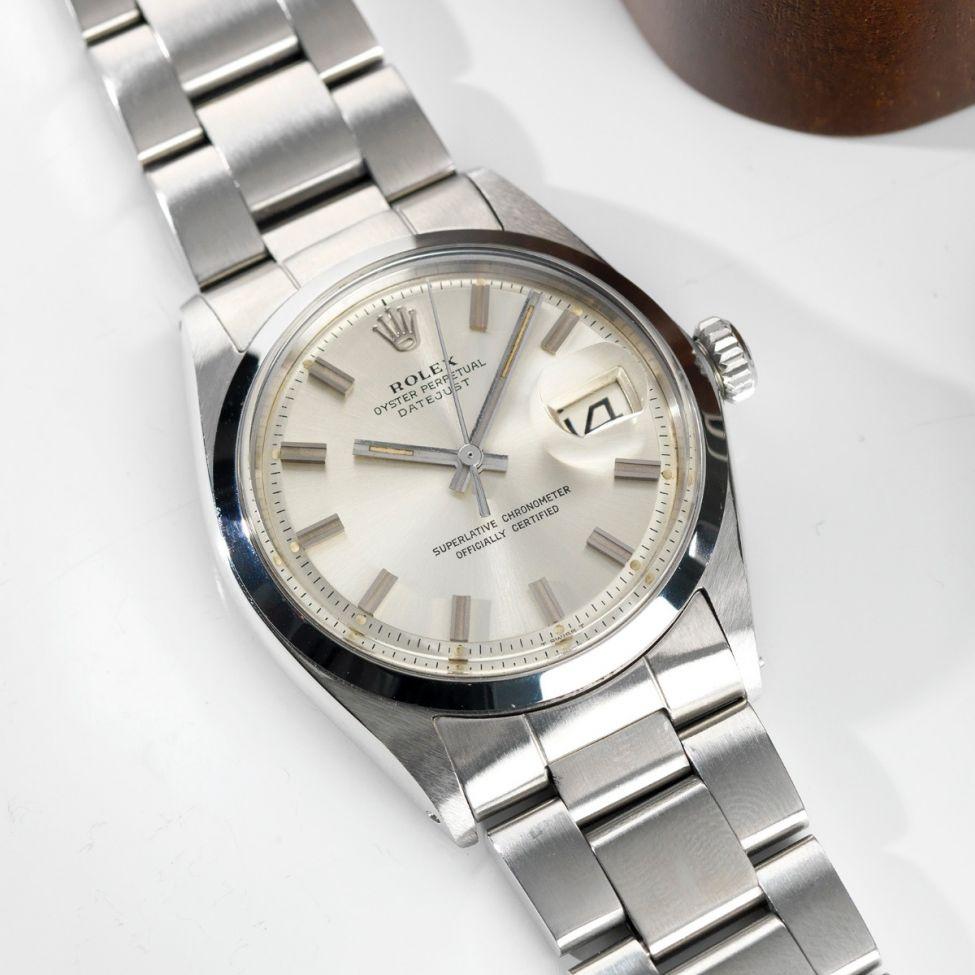 Rolex Datejust 1600 Silver Wide Boy Dial 1968