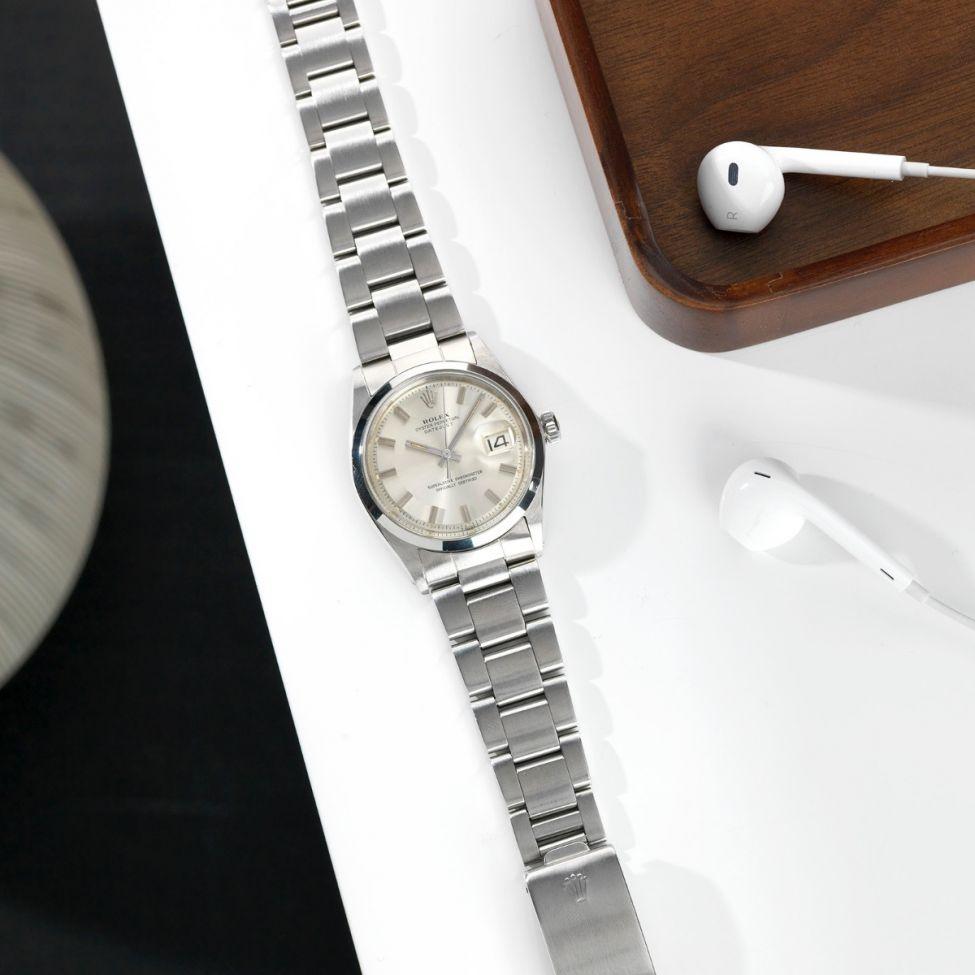 Rolex Datejust 1600 Silver Wide Boy Dial 1968