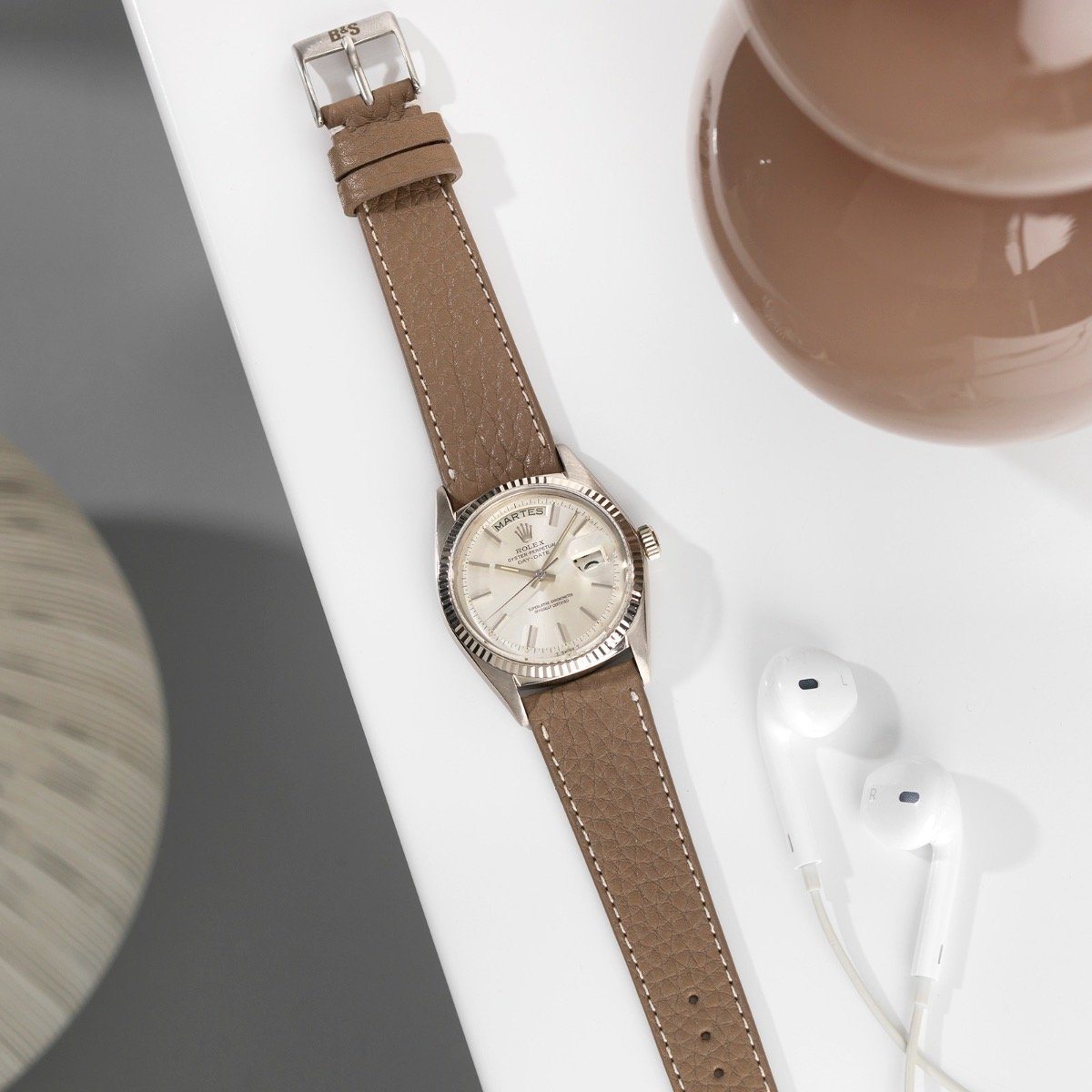 Rolex White Gold Day-Date Silver Dial 1803