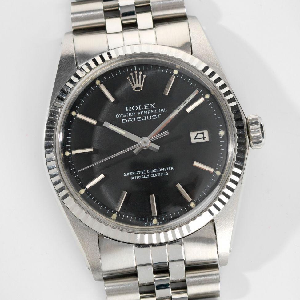 Rolex Datejust Black Dial Reference 1601