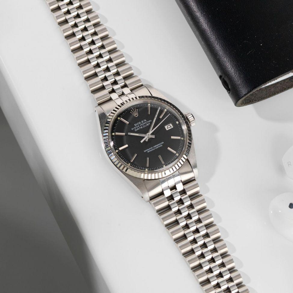 Rolex Datejust Black Dial Reference 1601