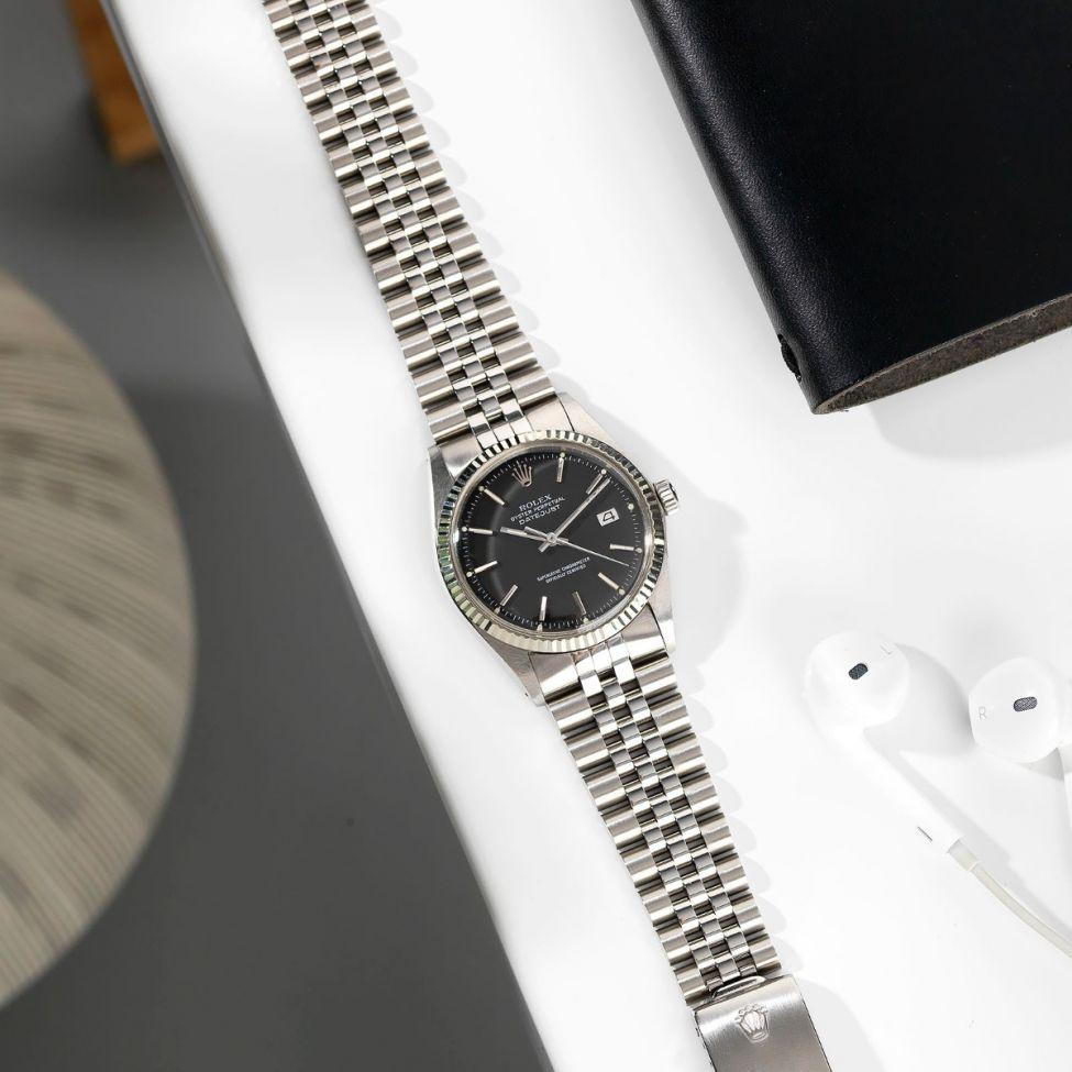 Rolex Datejust Black Dial Reference 1601