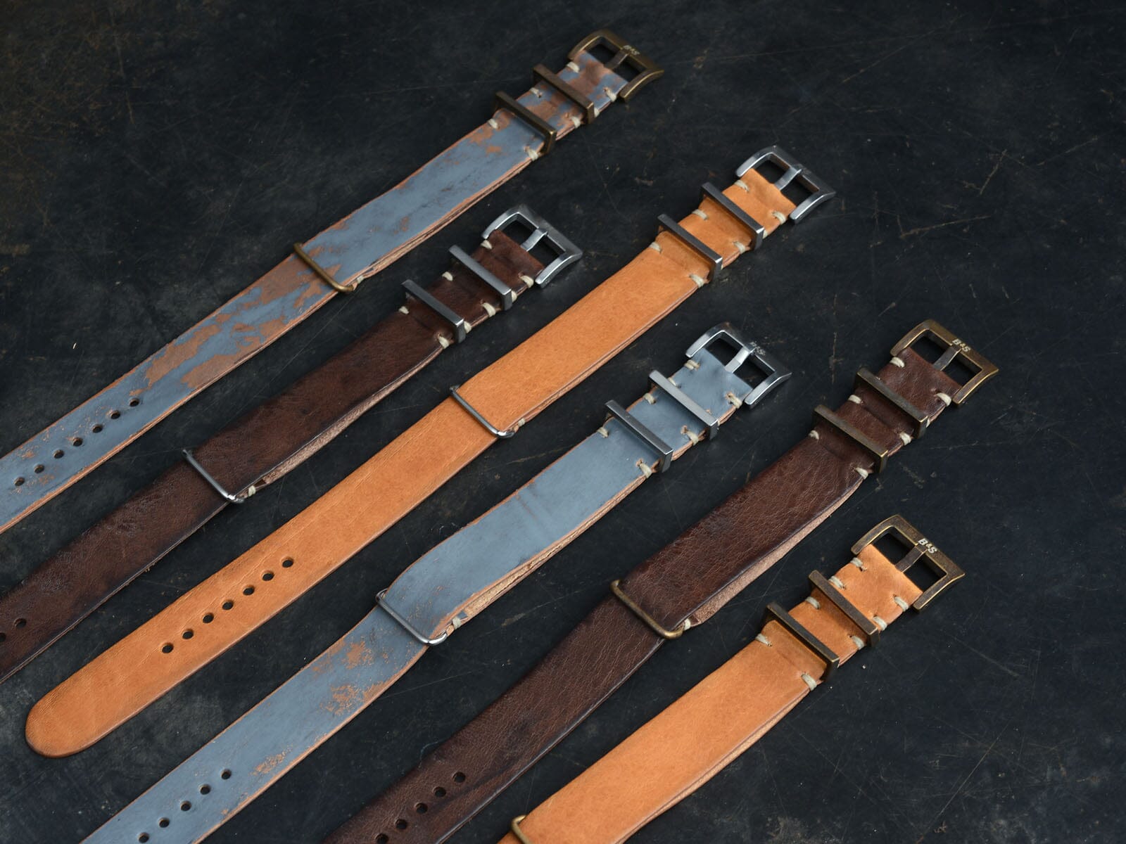 B&S Signature leather Single Pass strap 20 mm