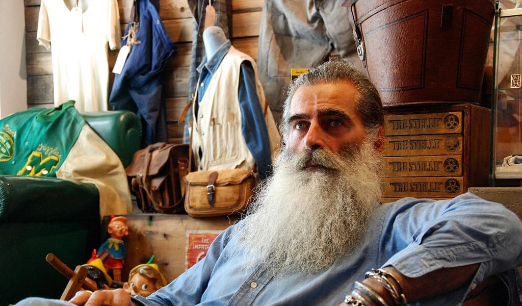 Angelo Gallamini in his showroom