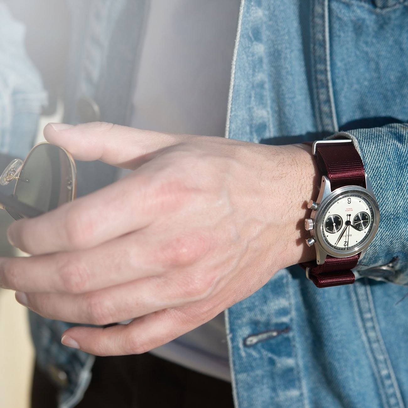 Baltic Chronograph Deluxe Nylon Single Pass Watch Strap