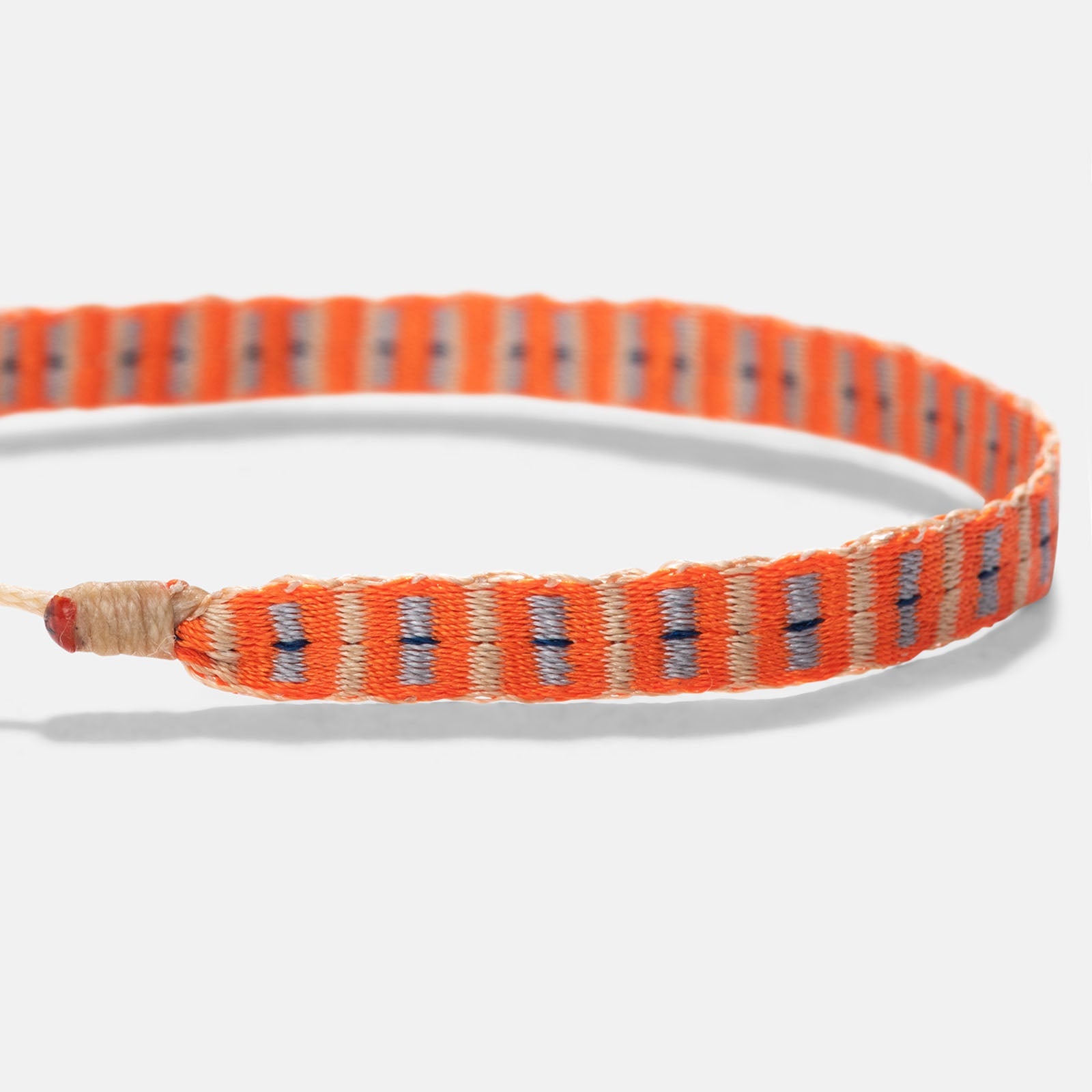 Guanabana Handmade Woven Bracelet Square Orange
