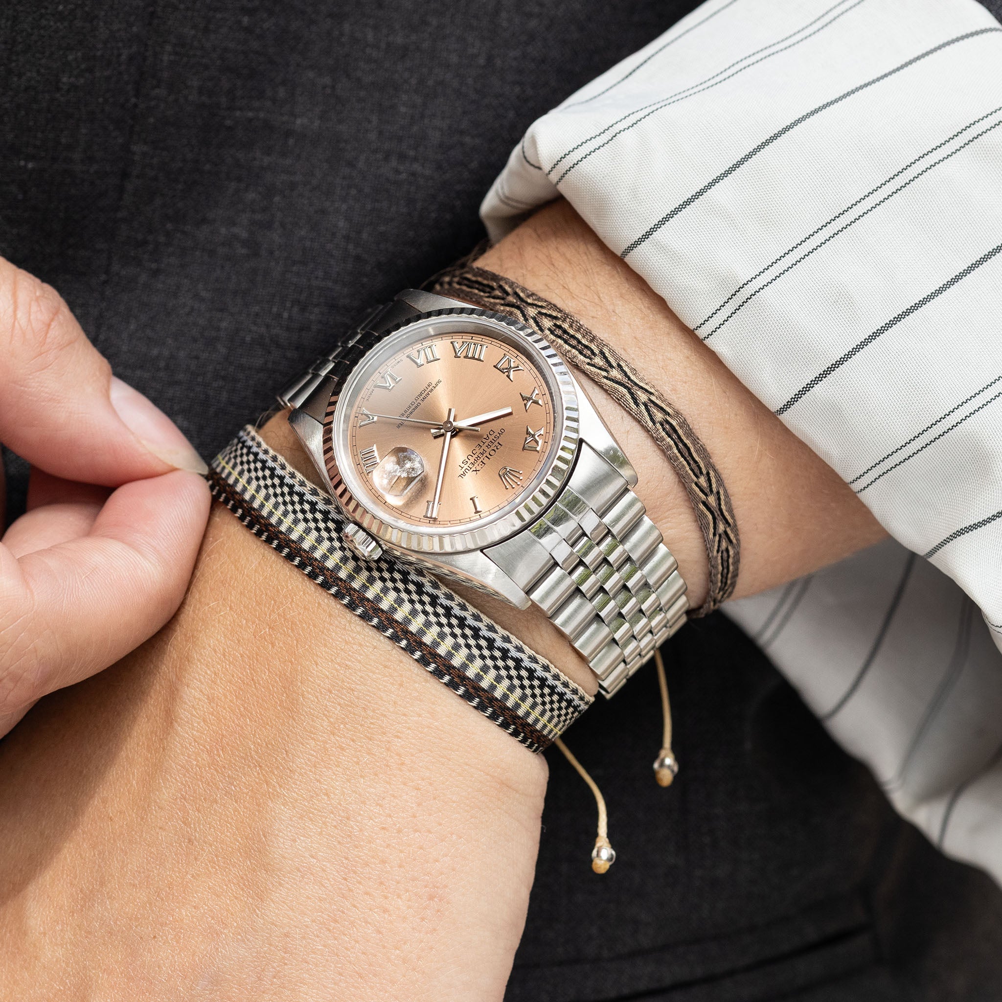 Guanabana Handmade Woven Slim Bracelet Madrid