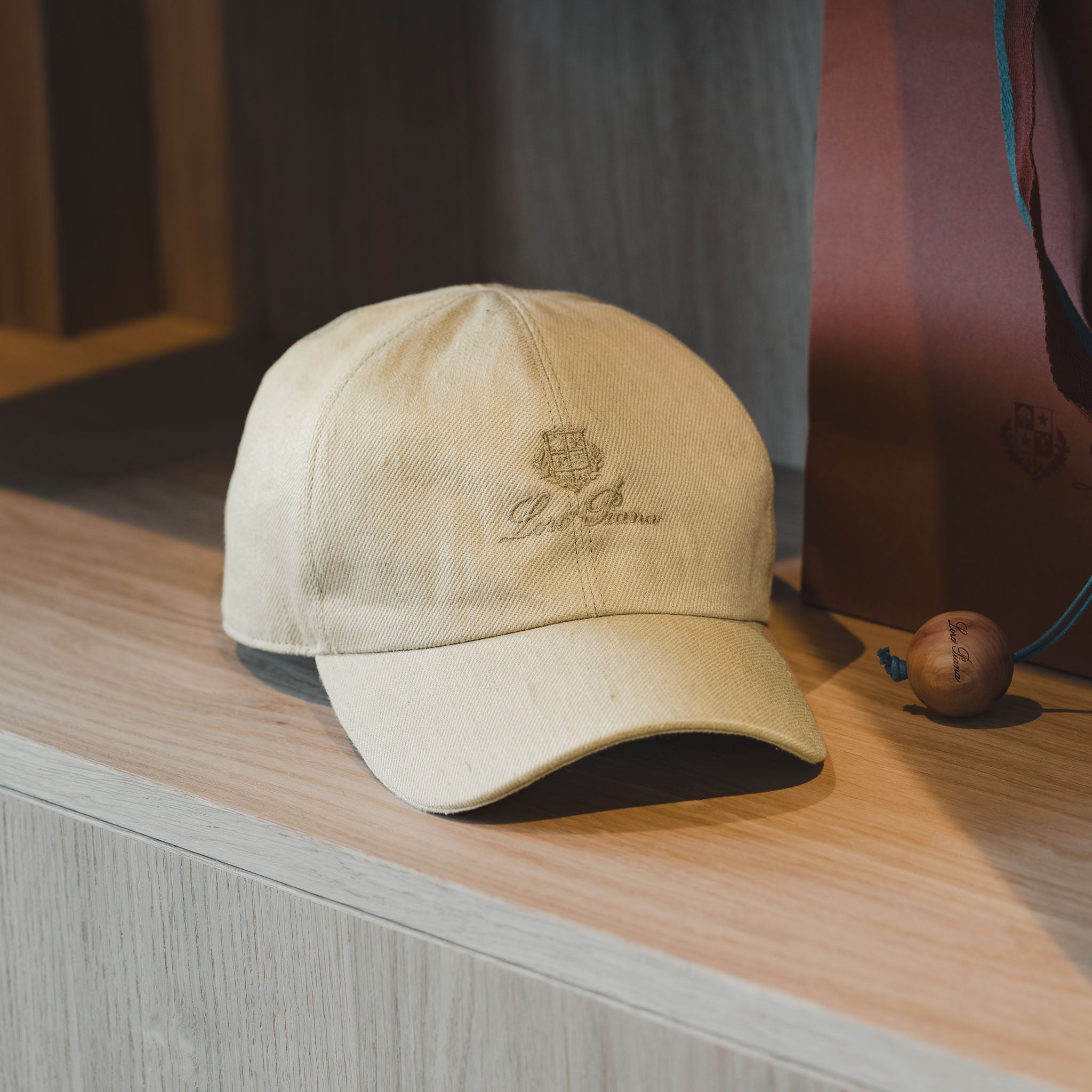 Lora Piana Logo -embroidered Linen Baseball cap