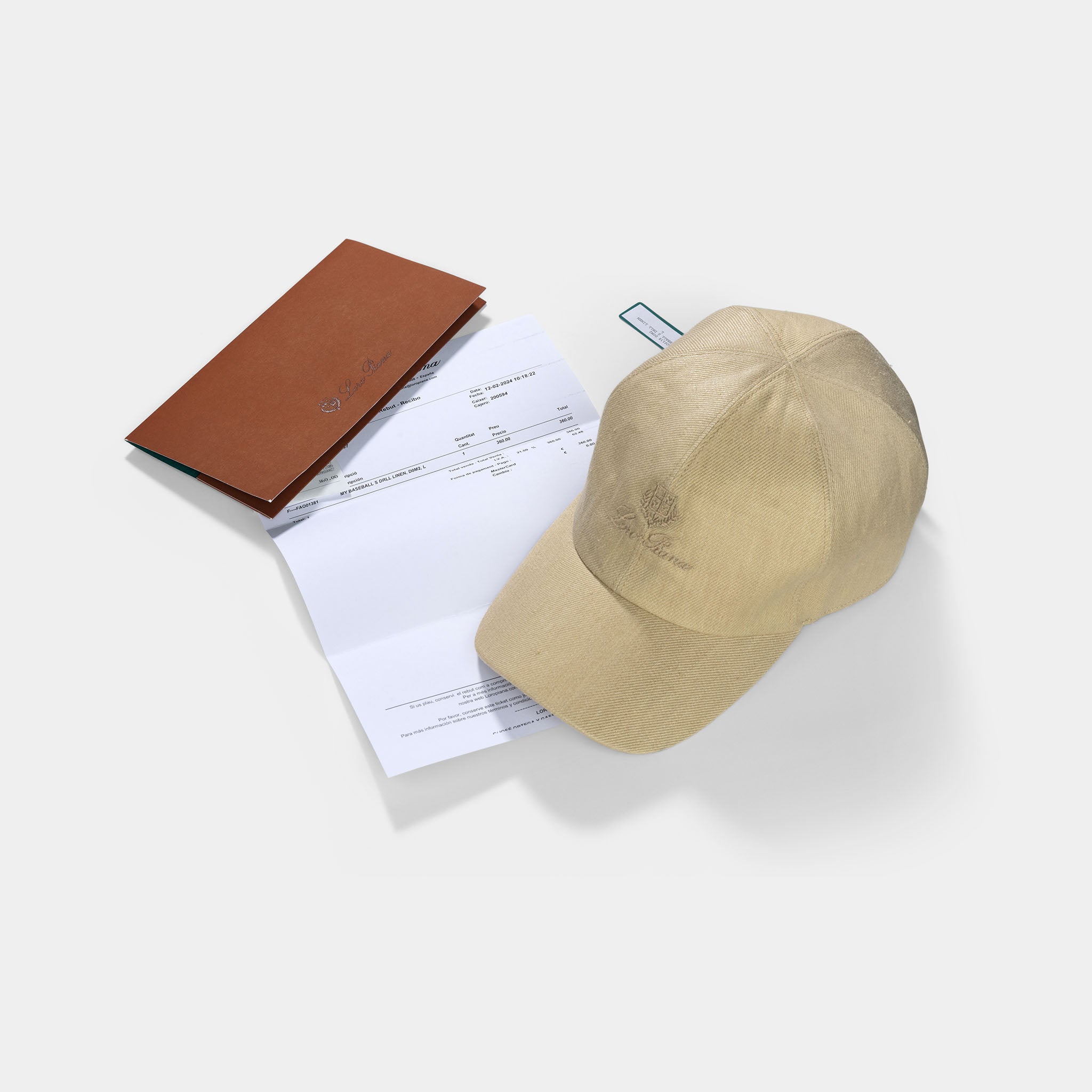 Lora Piana Logo -embroidered Linen Baseball cap
