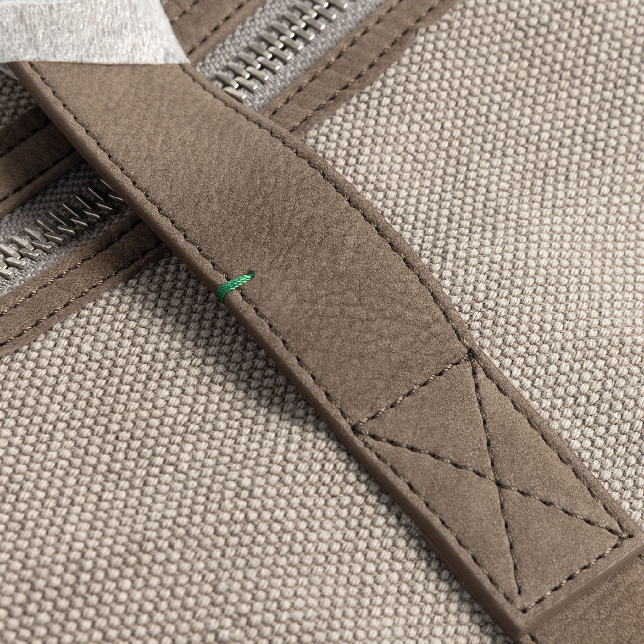 Rolex taupe grain canvas/ suede travel  Bag