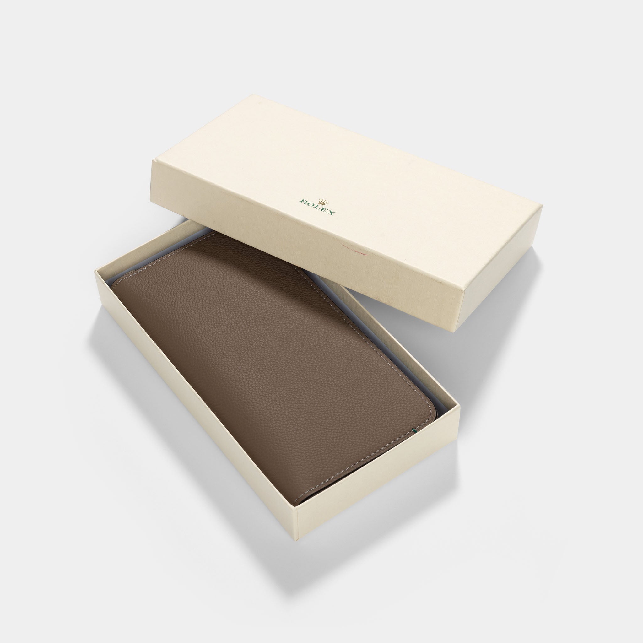 Rolex Ladies Taupe Colour Leather Wallet