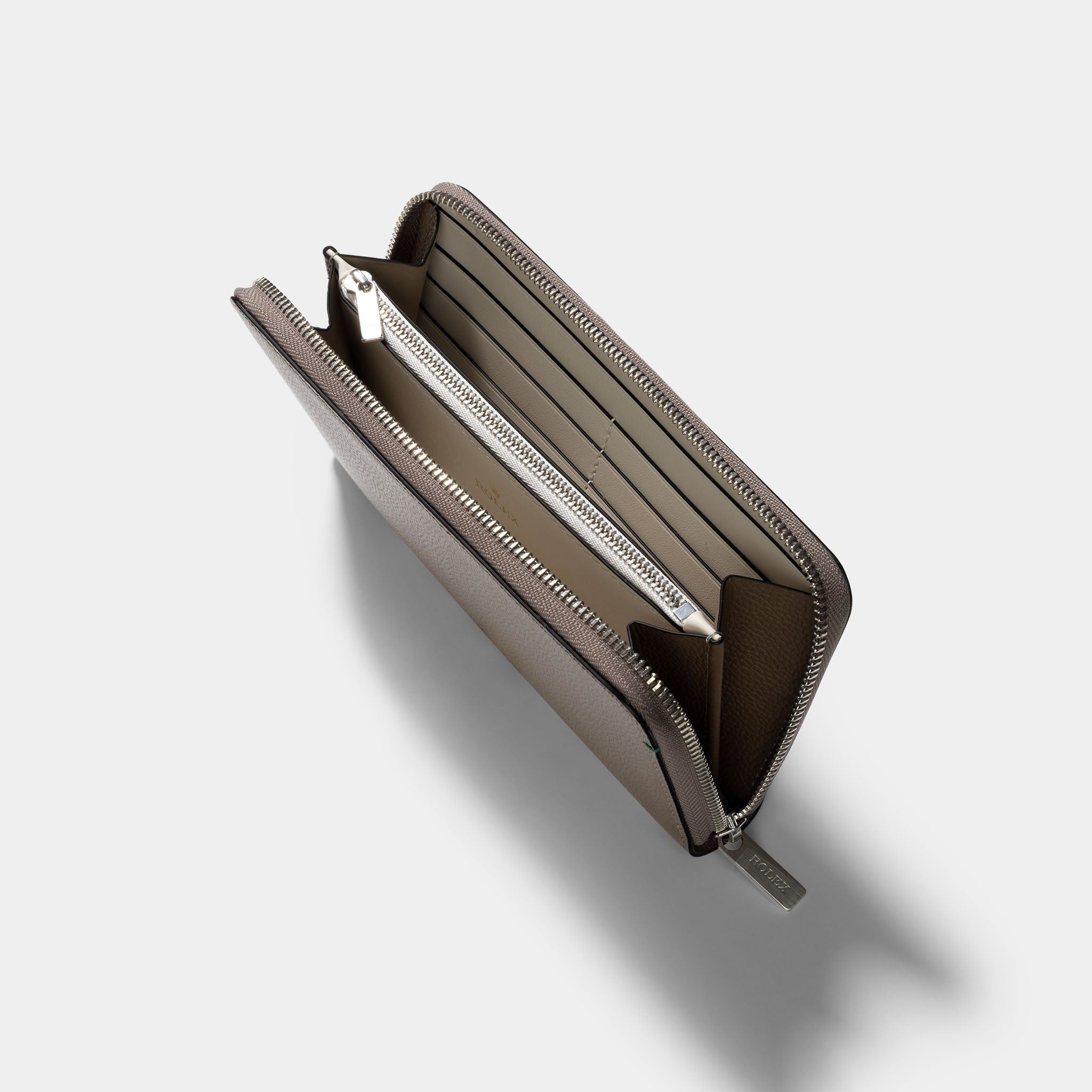 Rolex Ladies Taupe Colour Leather Wallet