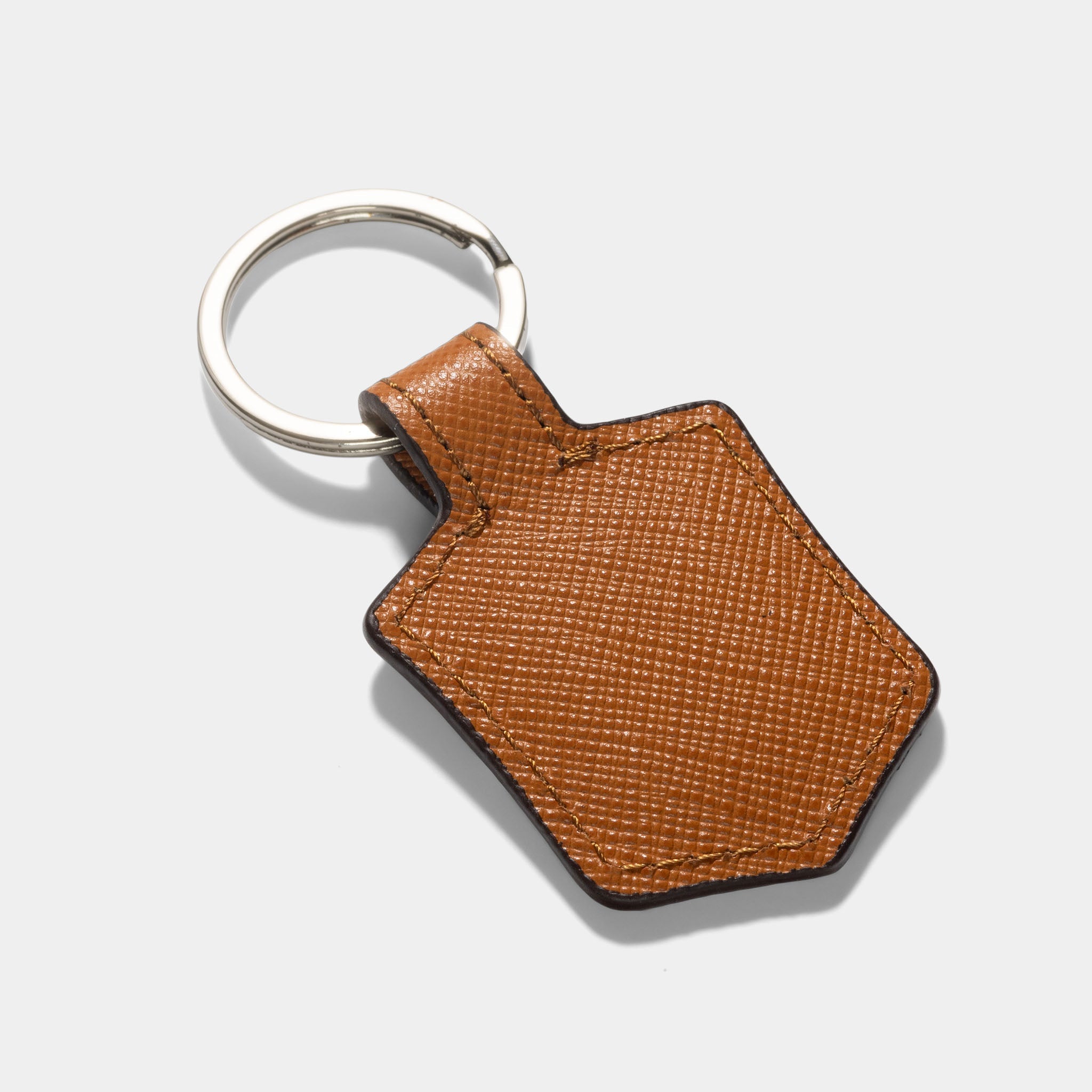 Patek Philippe Tan brown  Saffiano Leather key ring