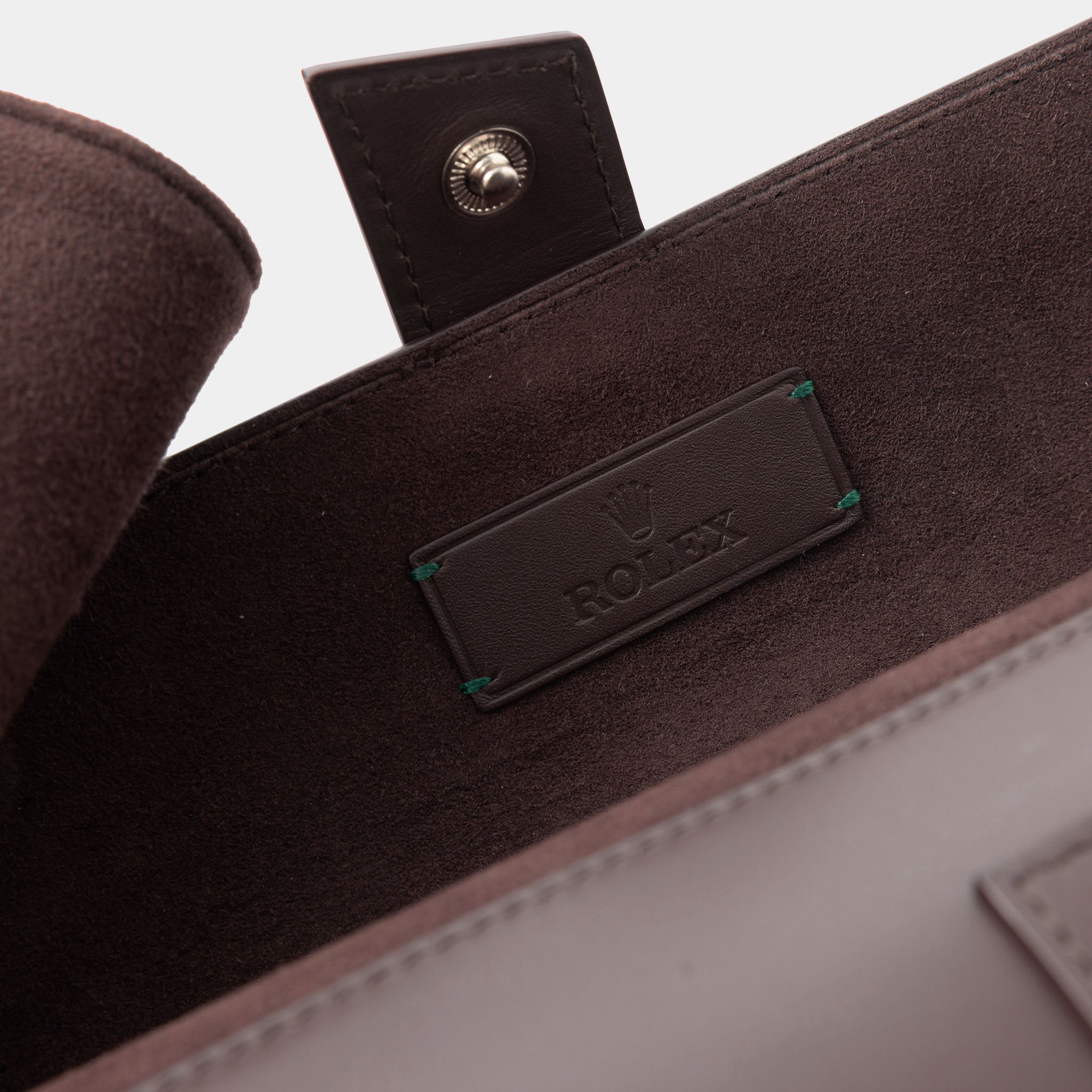 Rolex Chestnut Brown Leather  Watch Roll