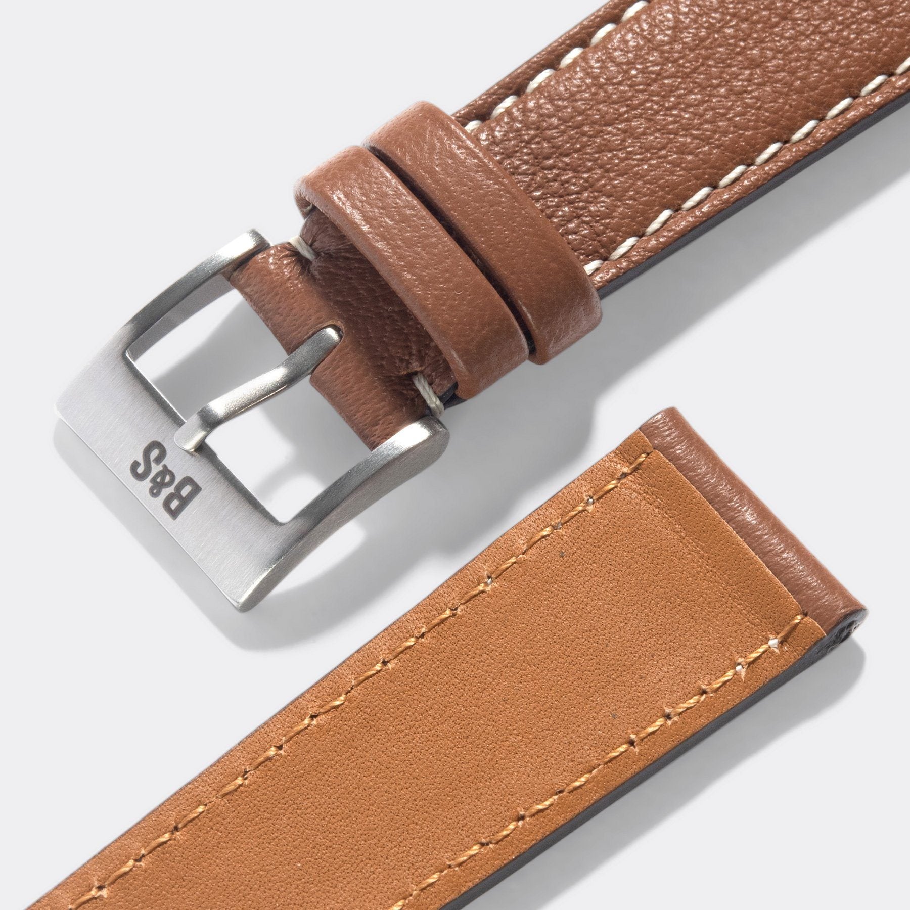 Pecan Brown Leather Watch Strap