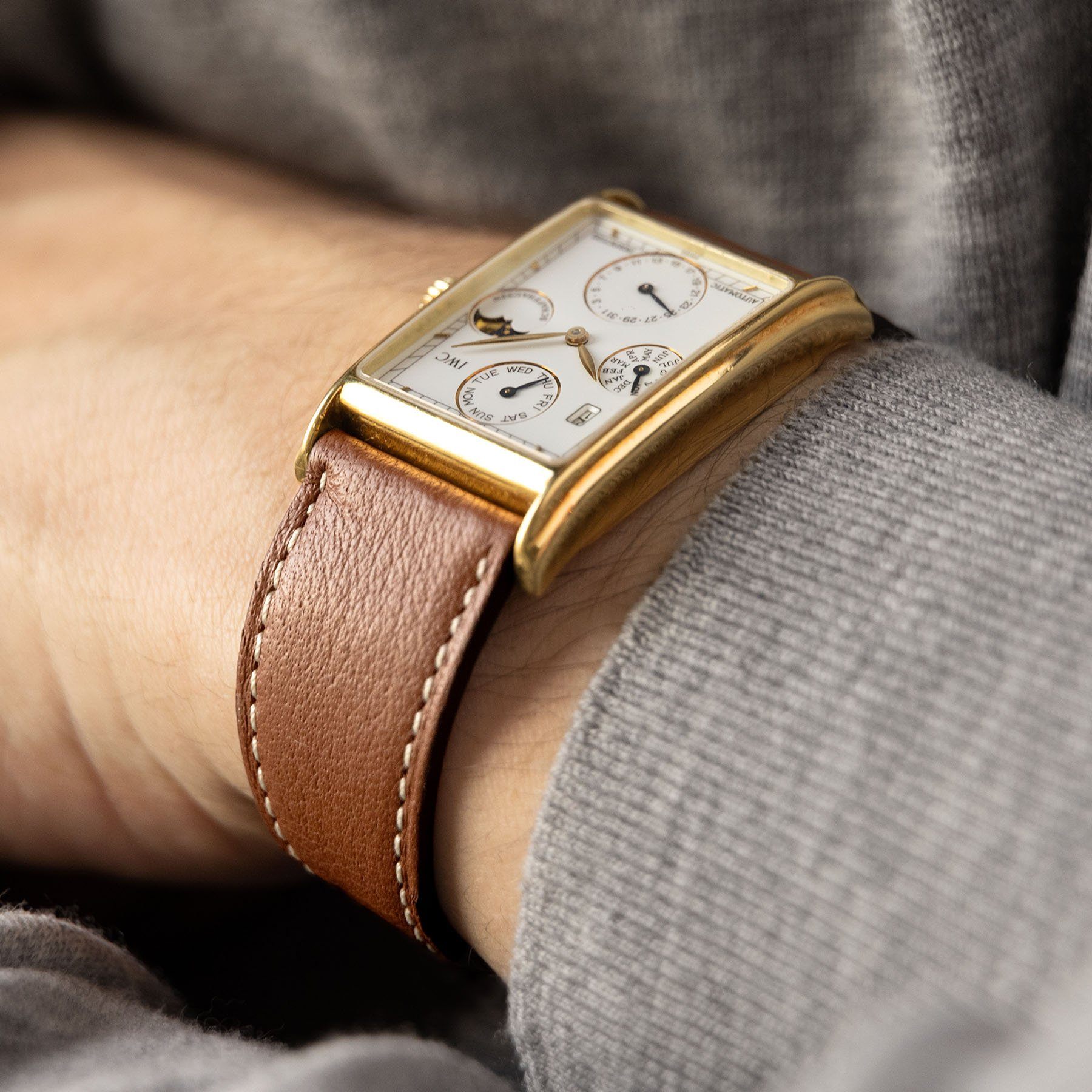 Pecan Brown Leather Watch Strap