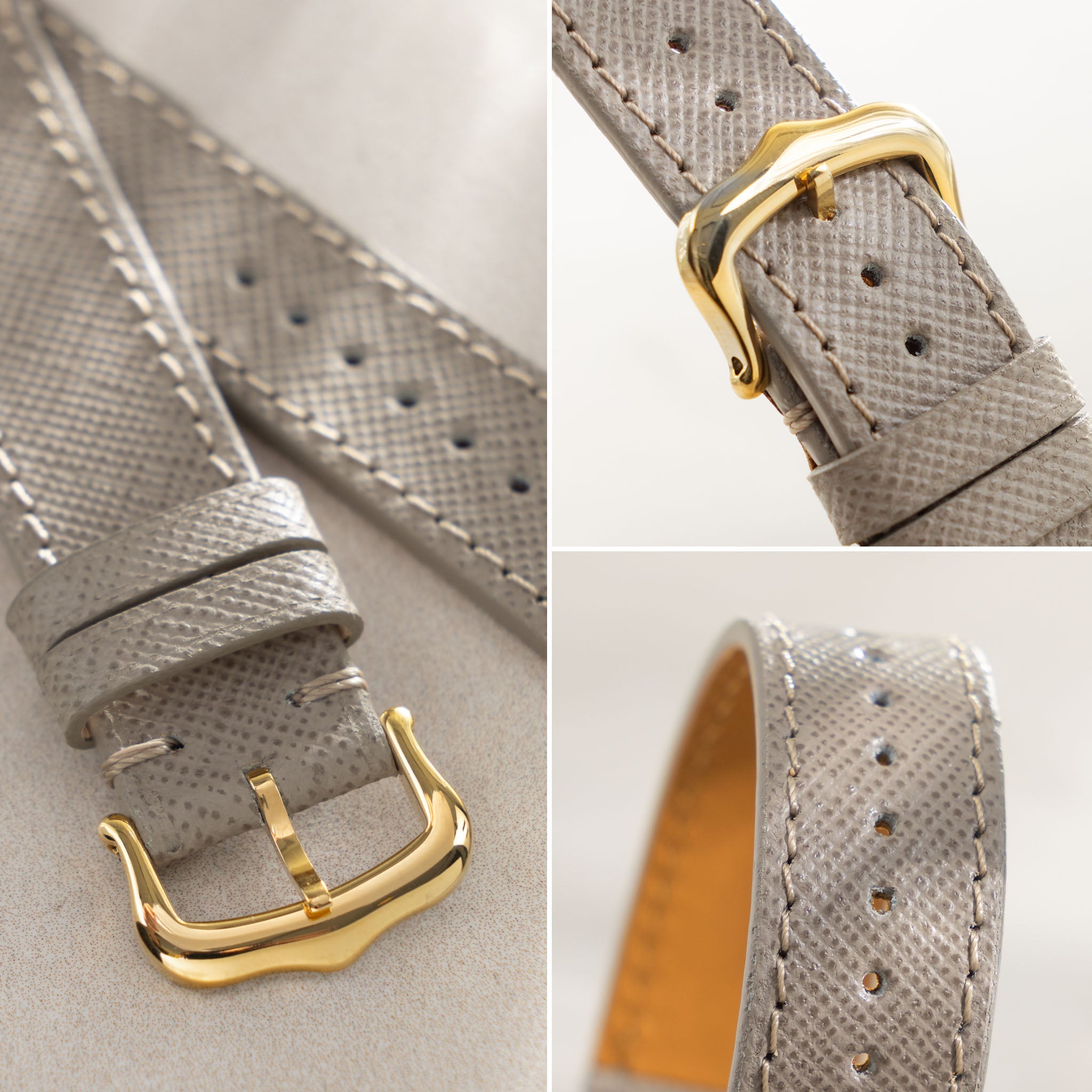 Strap for Cartier Tank Louis (2021-today) - Saffiano Taupe