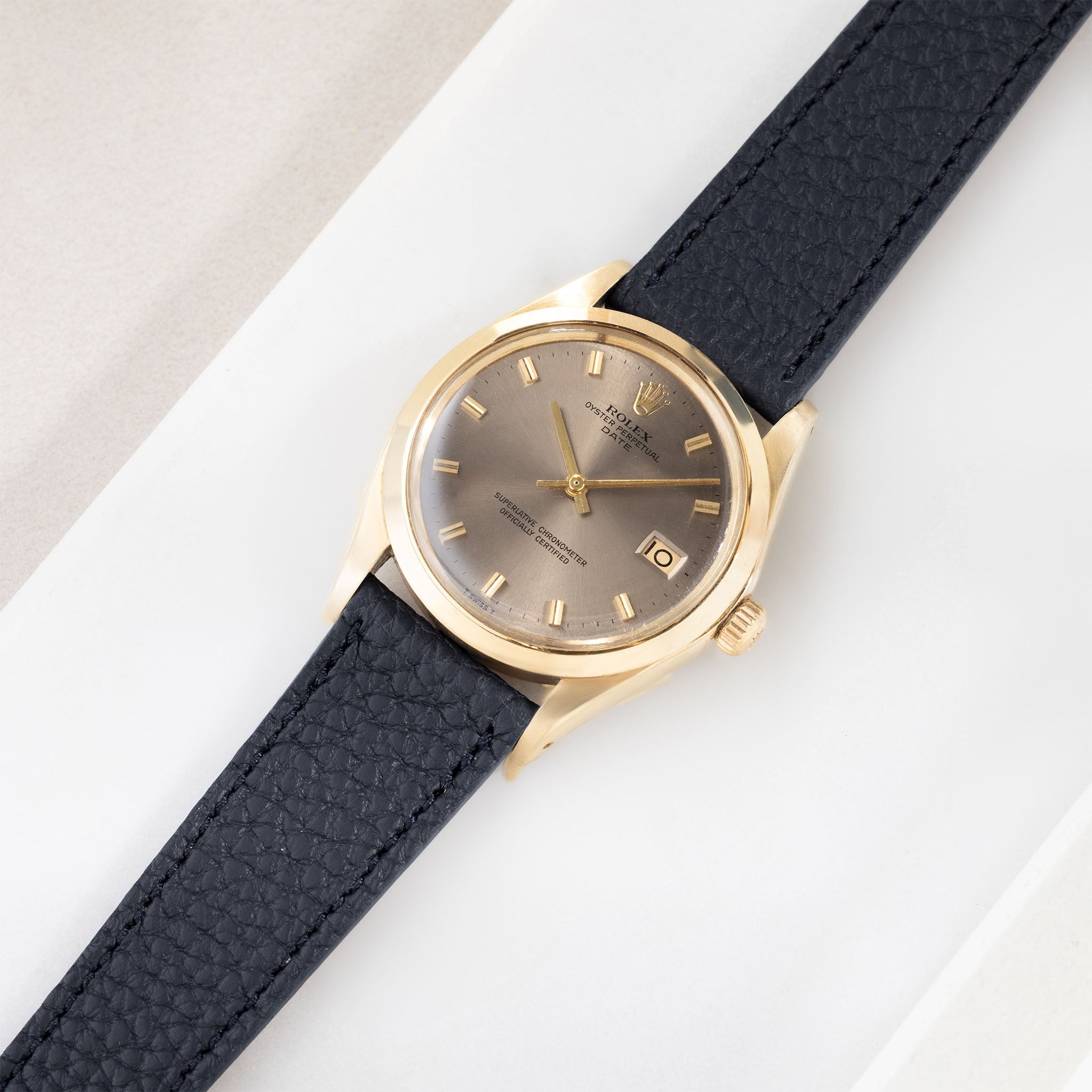 Grana Royal Blue Tonal Leather Watch Strap