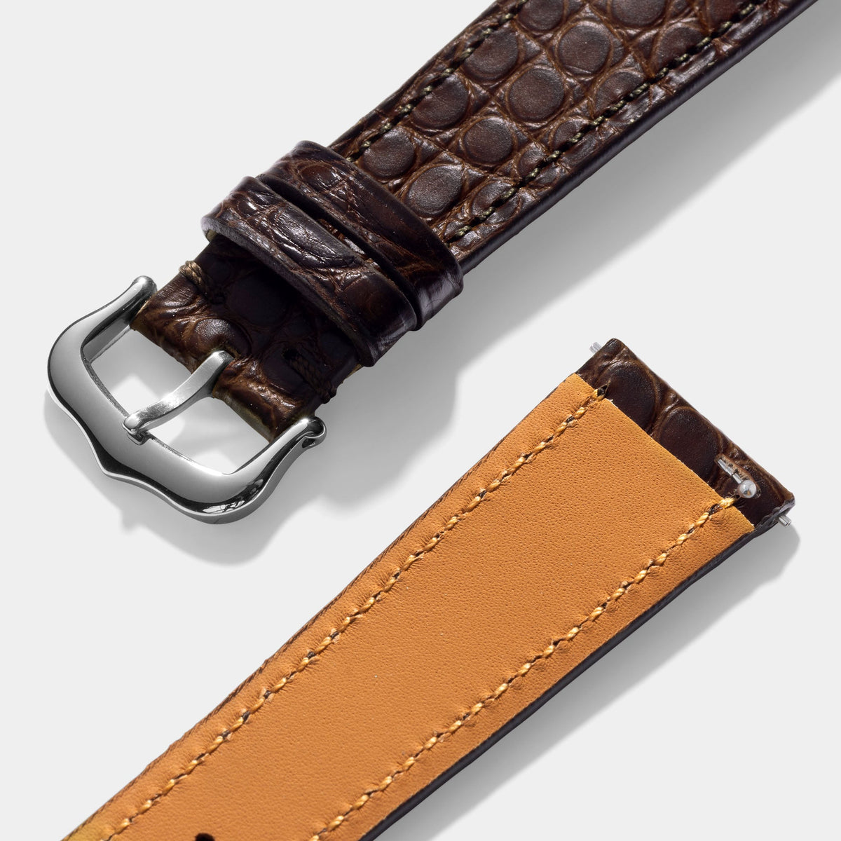 Strap for Cartier Tank Must (2021 - Today) - Deep Dark Brown Alligator