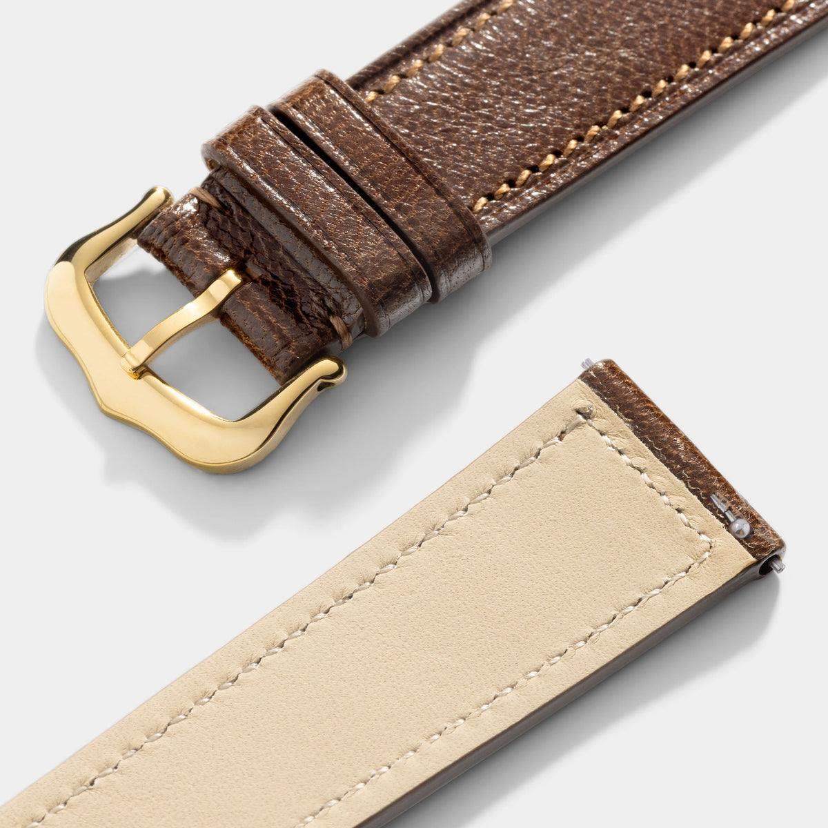 Strap for Cartier Tank Louis (2021 - Today) - Burnished Tobacco Brown Calfskin