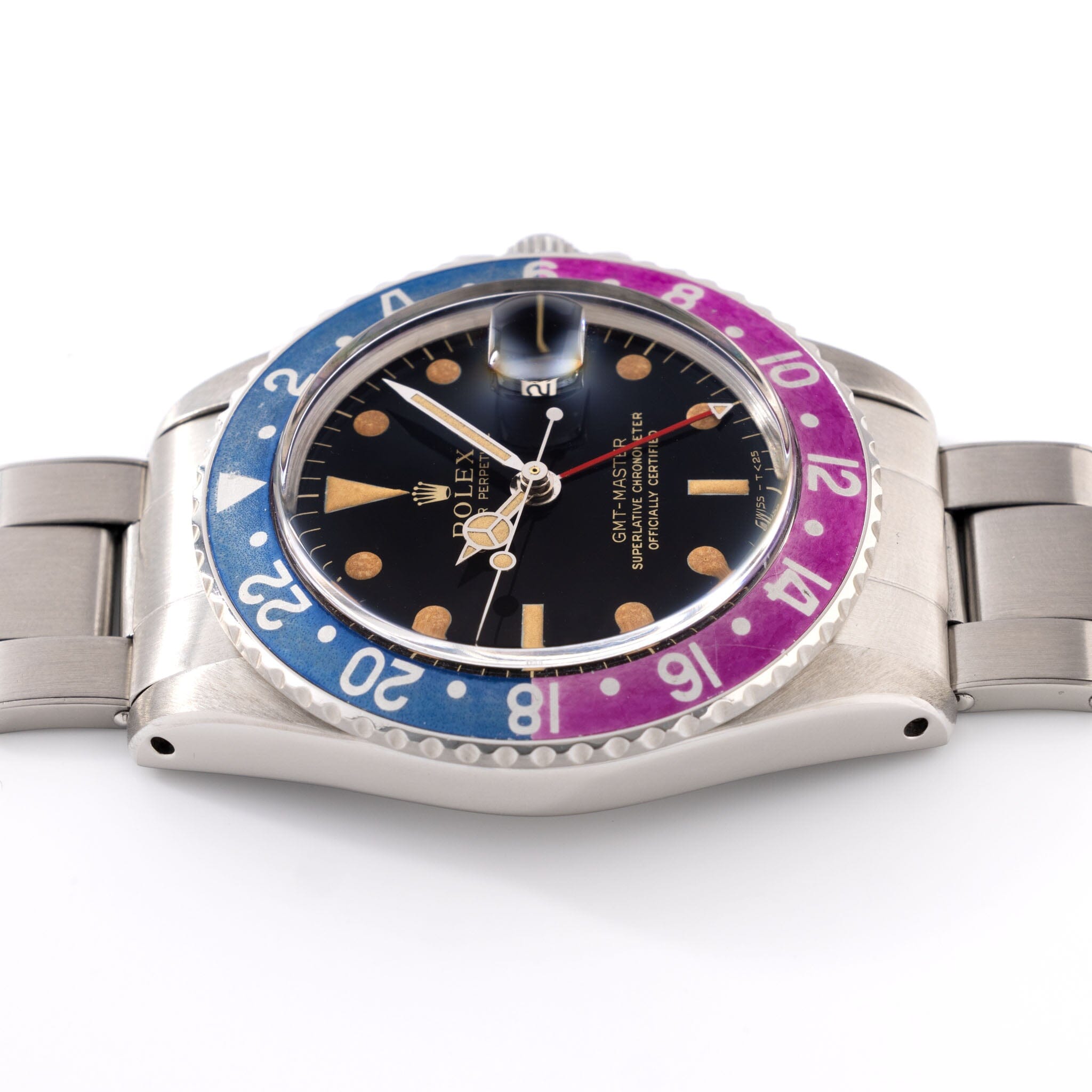 Rolex GMT-Master Gilt Dial Fuchsia Insert Ref 1675