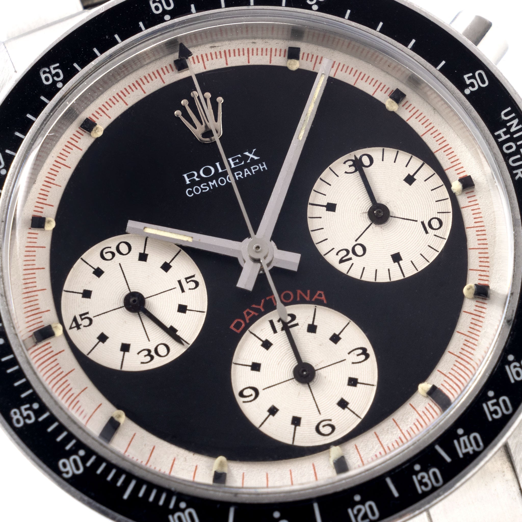 Rolex Cosmograph Daytona 6241 Black Tri-Color exotic dial with Rolex service papers