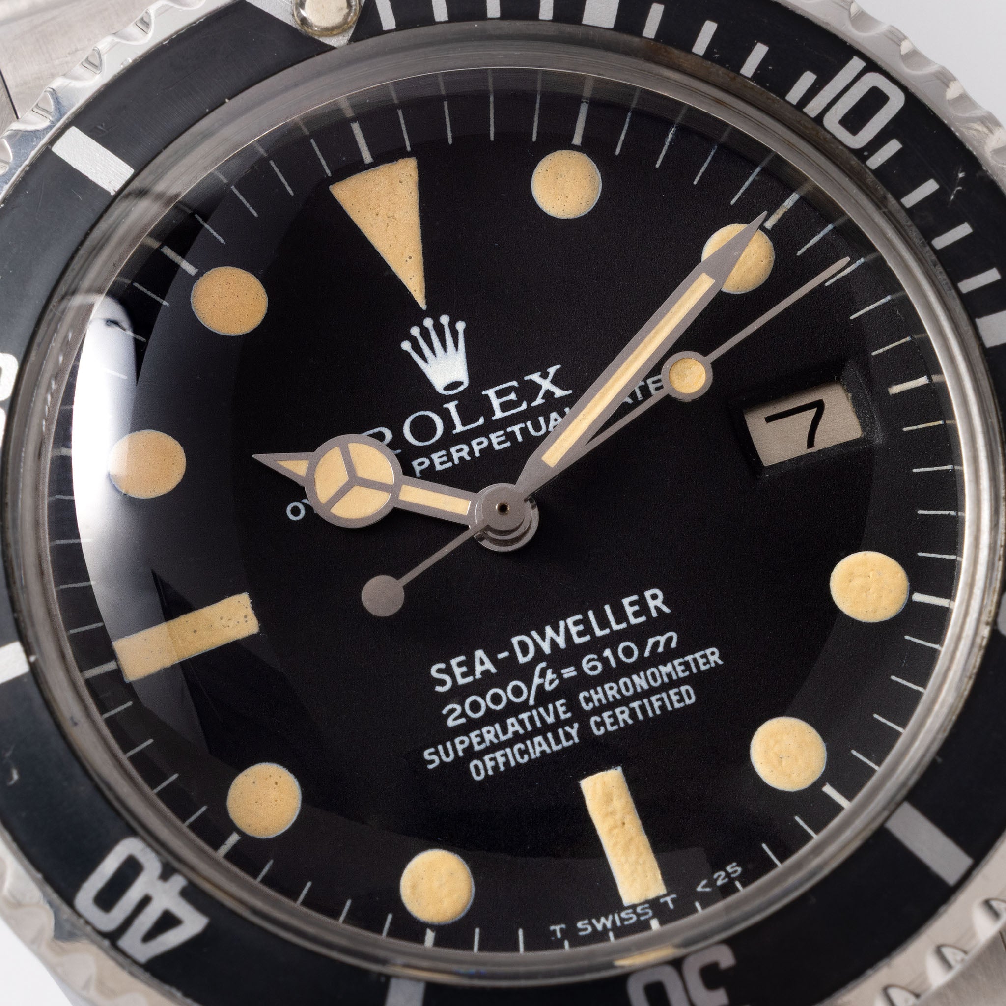 Rolex Sea-dweller ref 1665 MK2 Rail dial with Vivid Patina Box and Service Papers