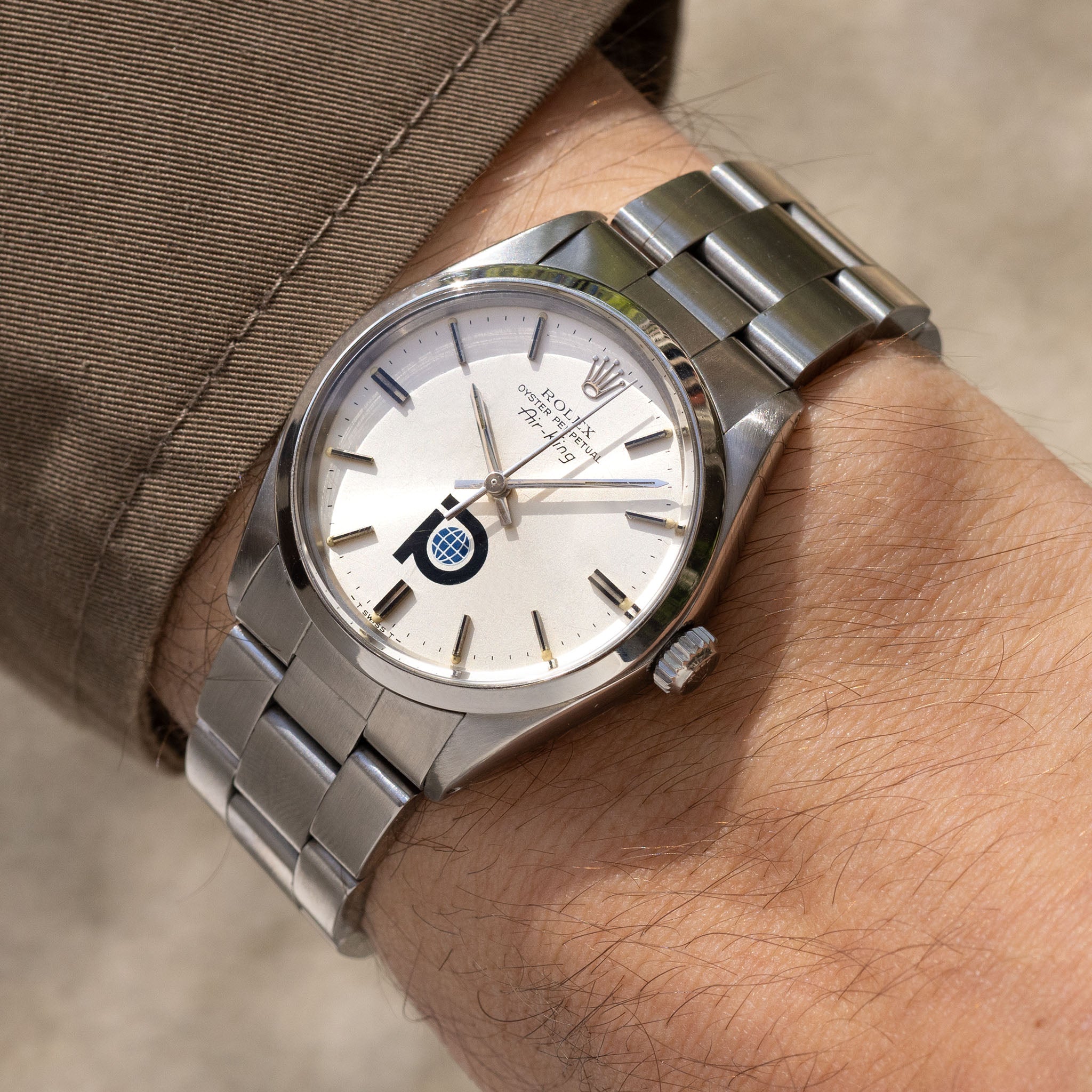 Rolex Oyster Perpetual Air-King Pool Intairdril Logo Dial Ref. 5500