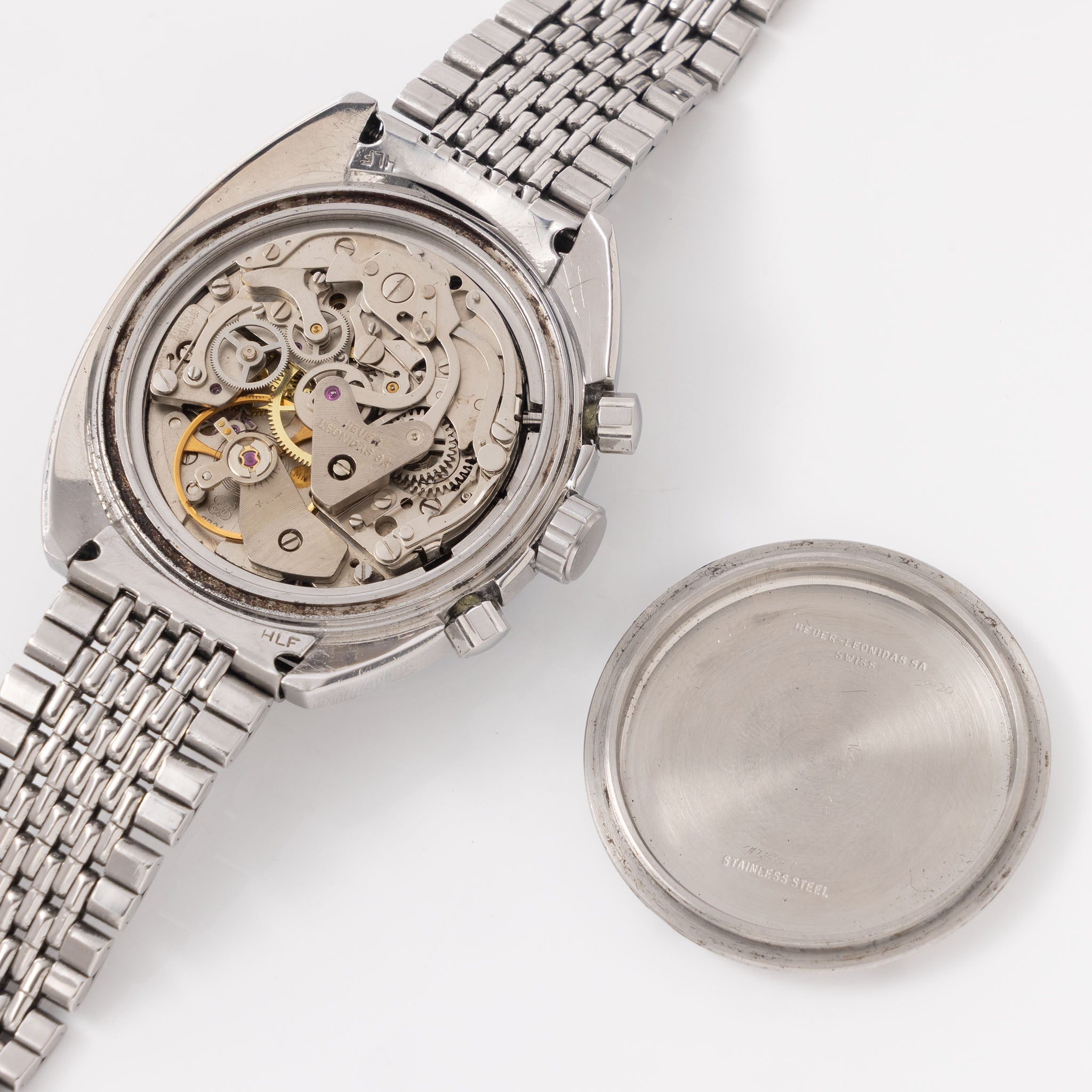 Heuer Skipper Yacht Regatta Timer Blue dial ref. 73463 with rare Gay Frères bracelet