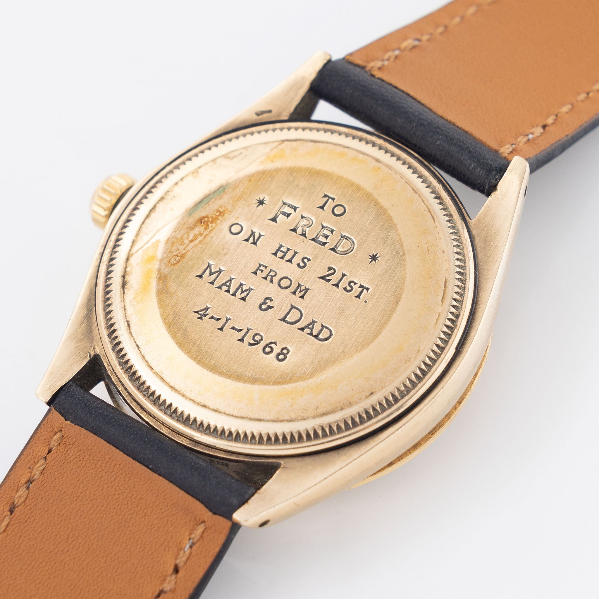 Rolex Oyster Perpetual Air-King Gilt dial in 9k yellow gold ref. 1002