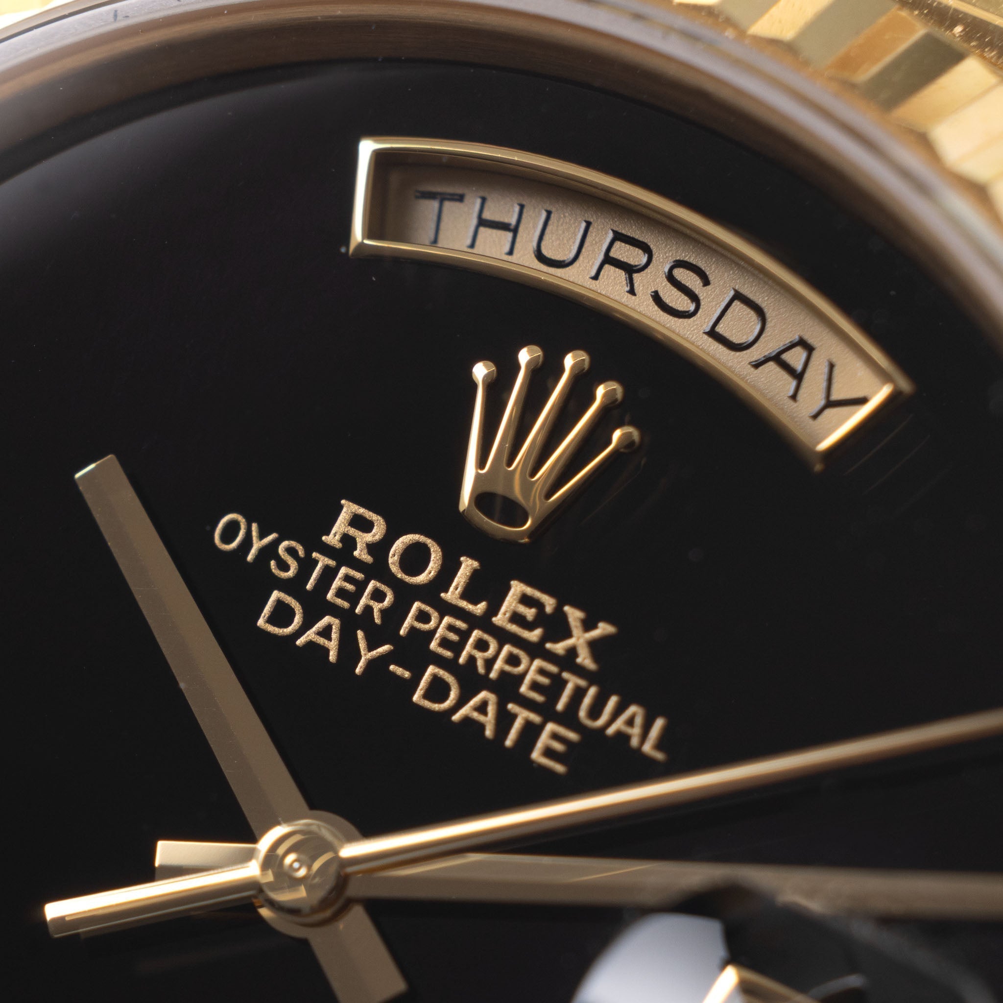 Rolex Day-Date 18238 Onyx Dial Box Paper Set Rolex Geneva Service