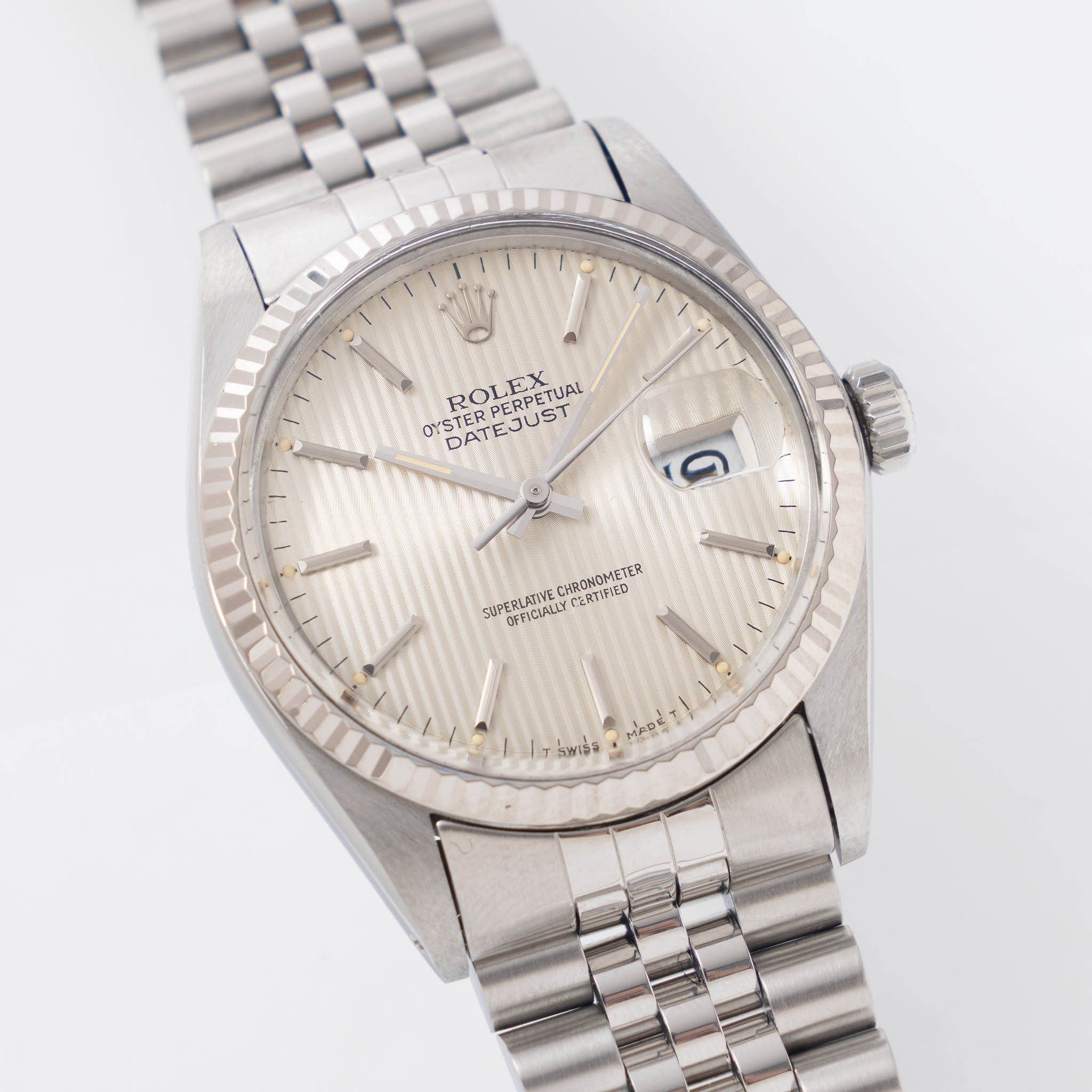 Rolex Datejust cream Tapestry dial  ref  16014