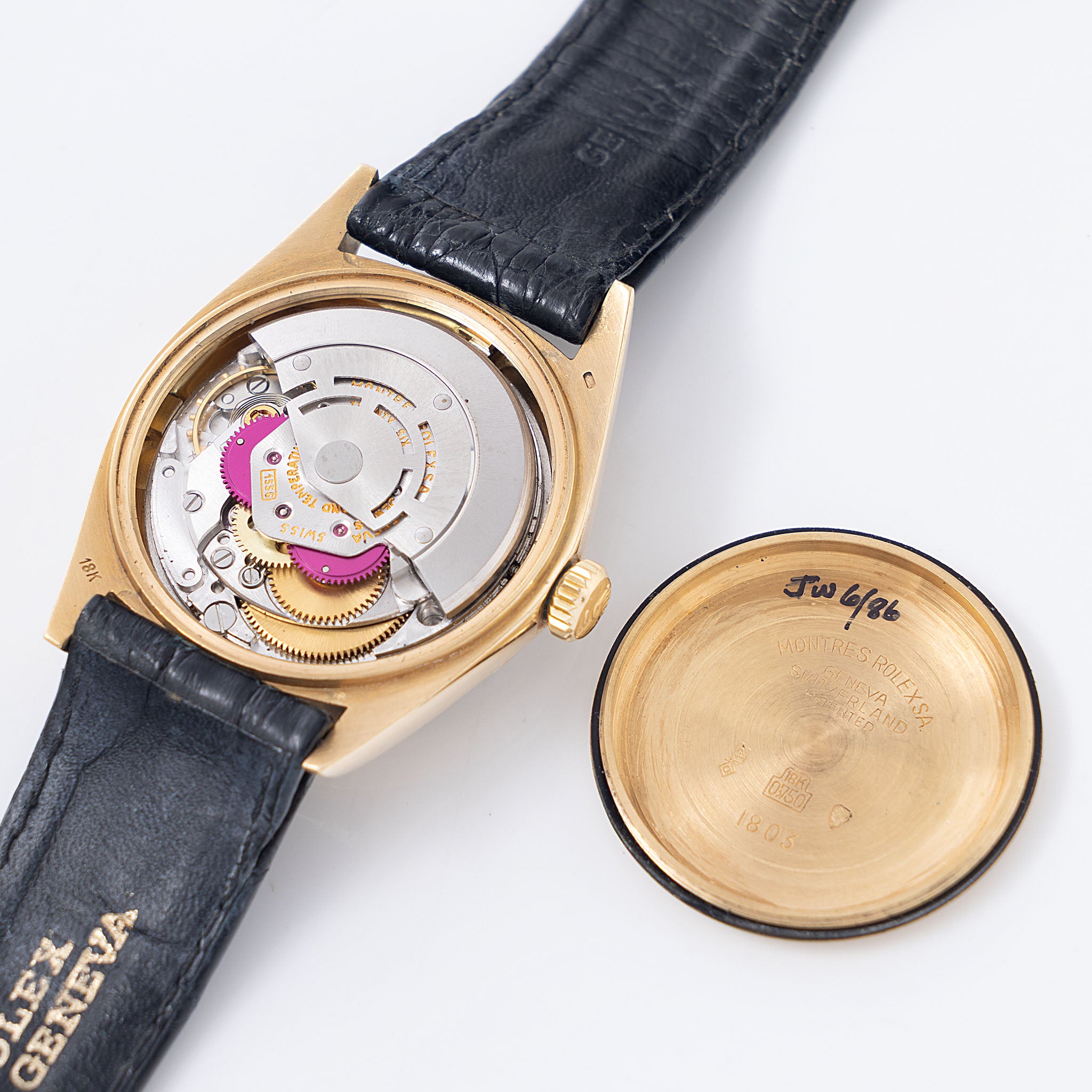 Rolex Day-Date 1803 Grey Soleil Dial in 18k Yellow Gold