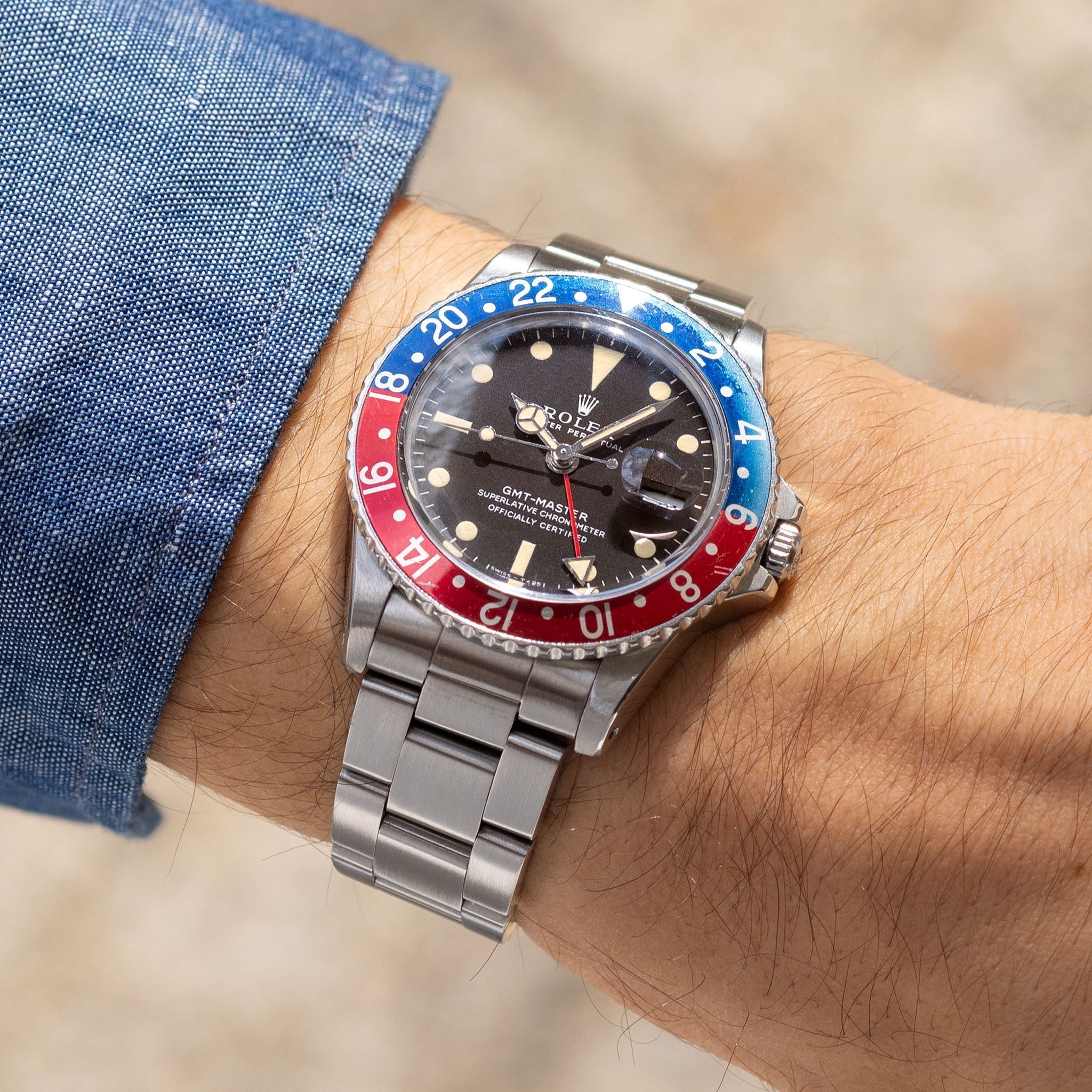 Rolex GMT-Master 1675 MK1 "Tropical" Long-E Dial