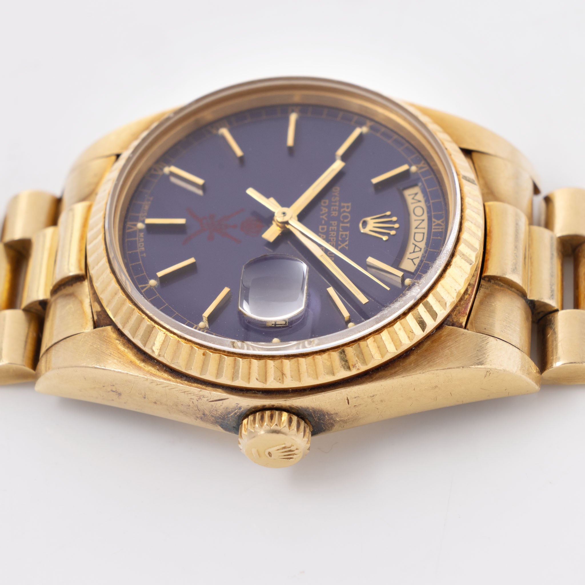 Rolex Day-Date 18038 Purple  Khanjar dial from original owner’s family with Provenance