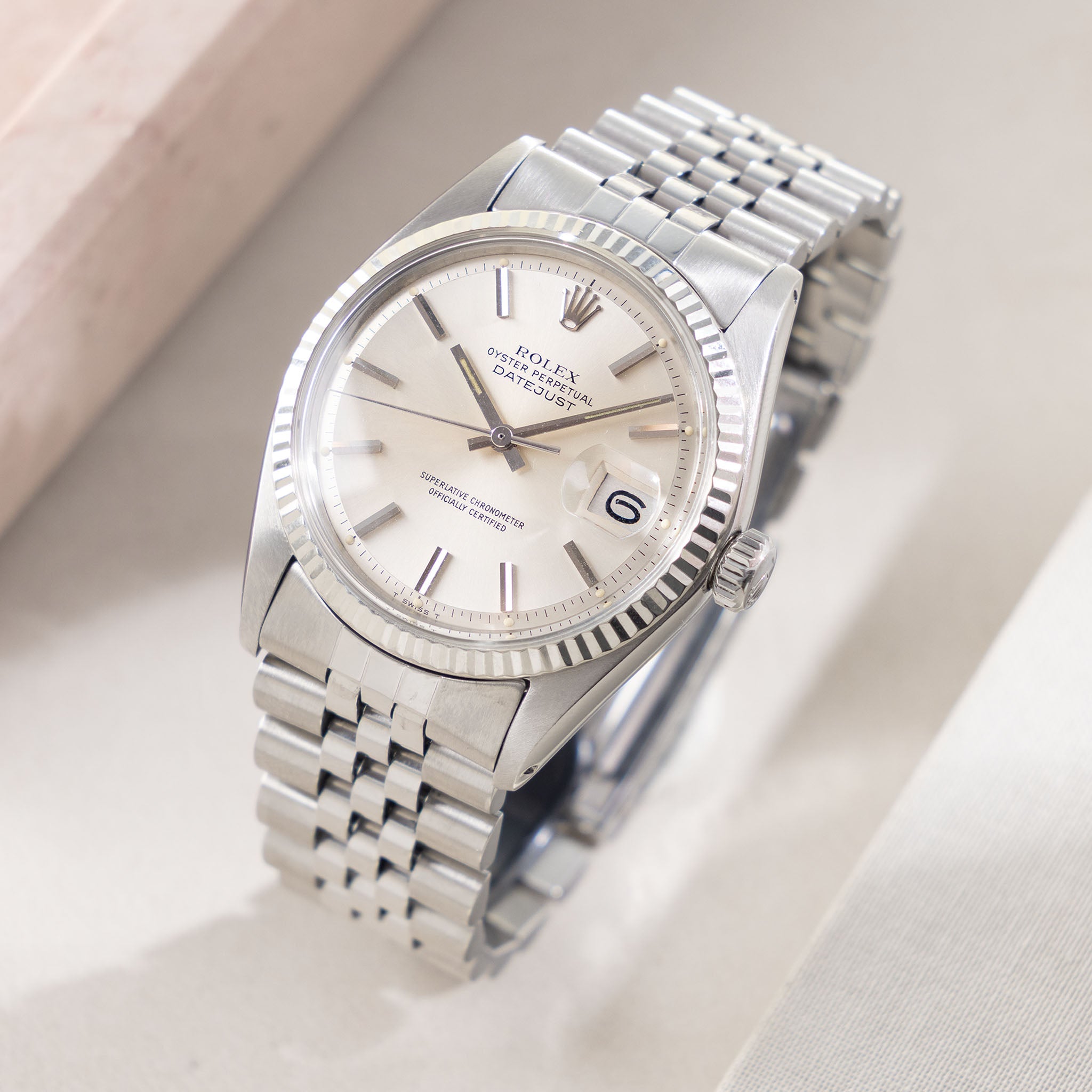 Rolex Datejust Silver dial ref 1601