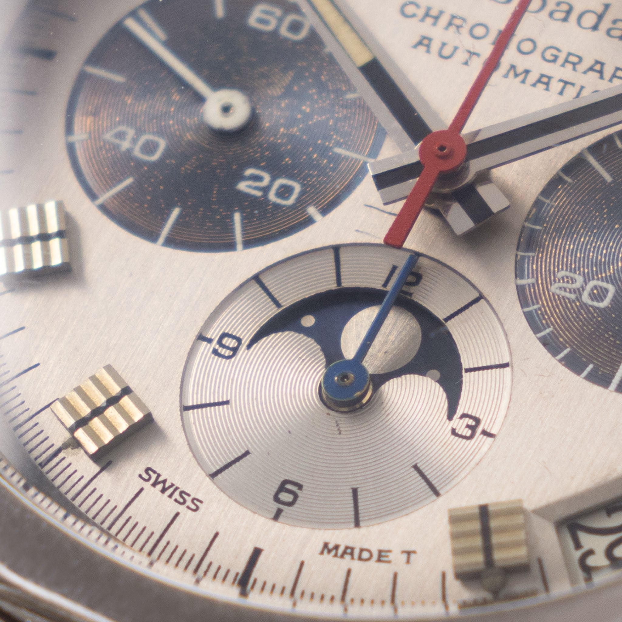 Zenith Espada silver dial Day-Date Chronograph ref 01.0040.418