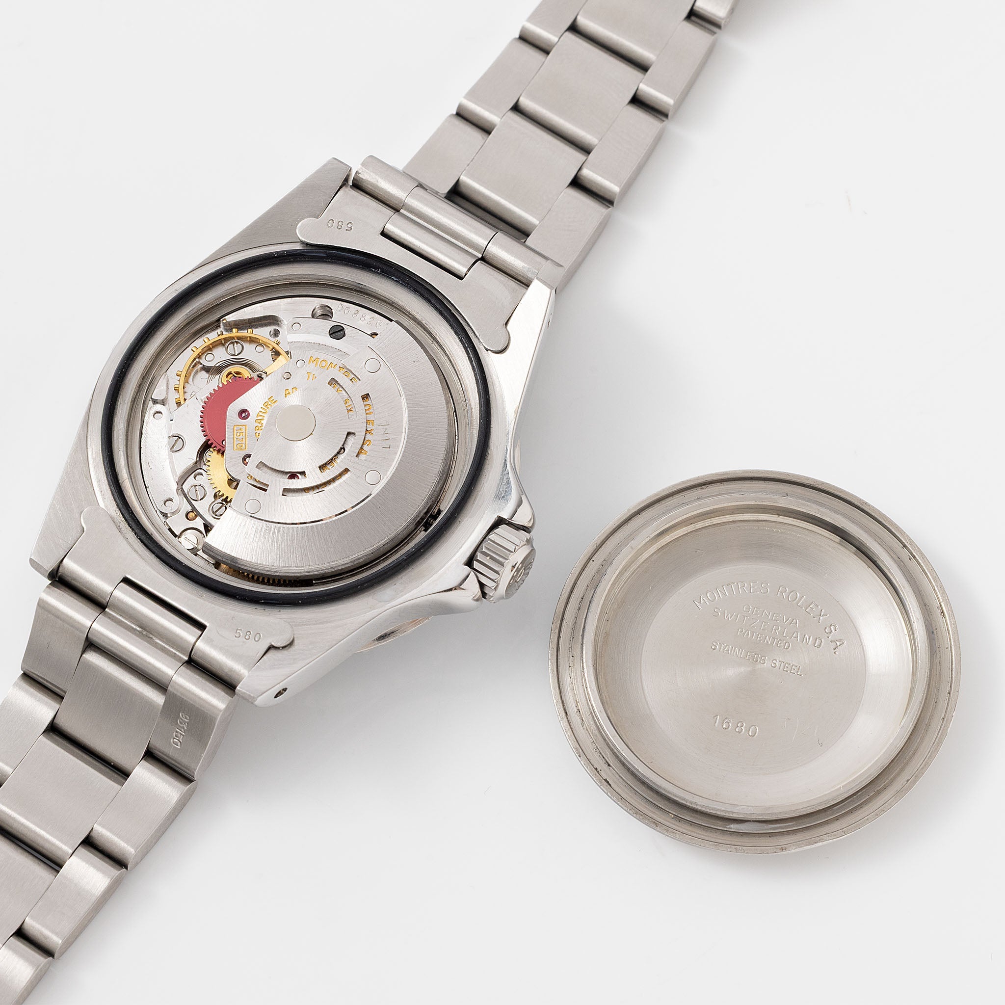 Rolex Submariner 1680 MK1 Dial Pumpkin Patina Kissing 40 Inlay