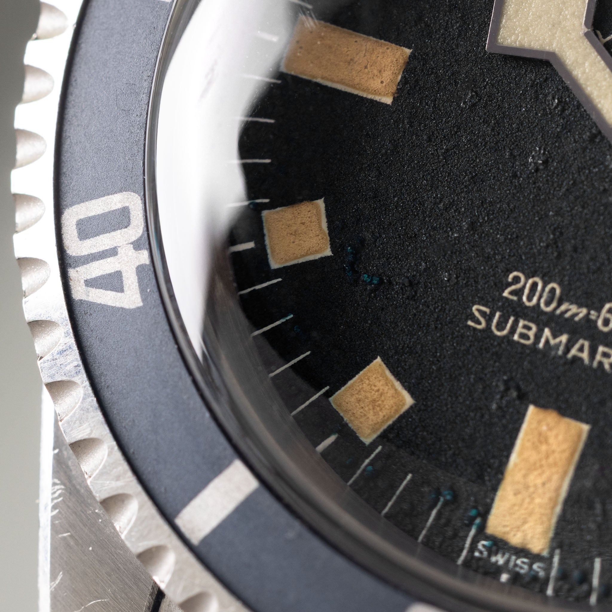 Tudor Submariner No Date Black Snowflake SWISS only dial with original box and paper ref 7016/0